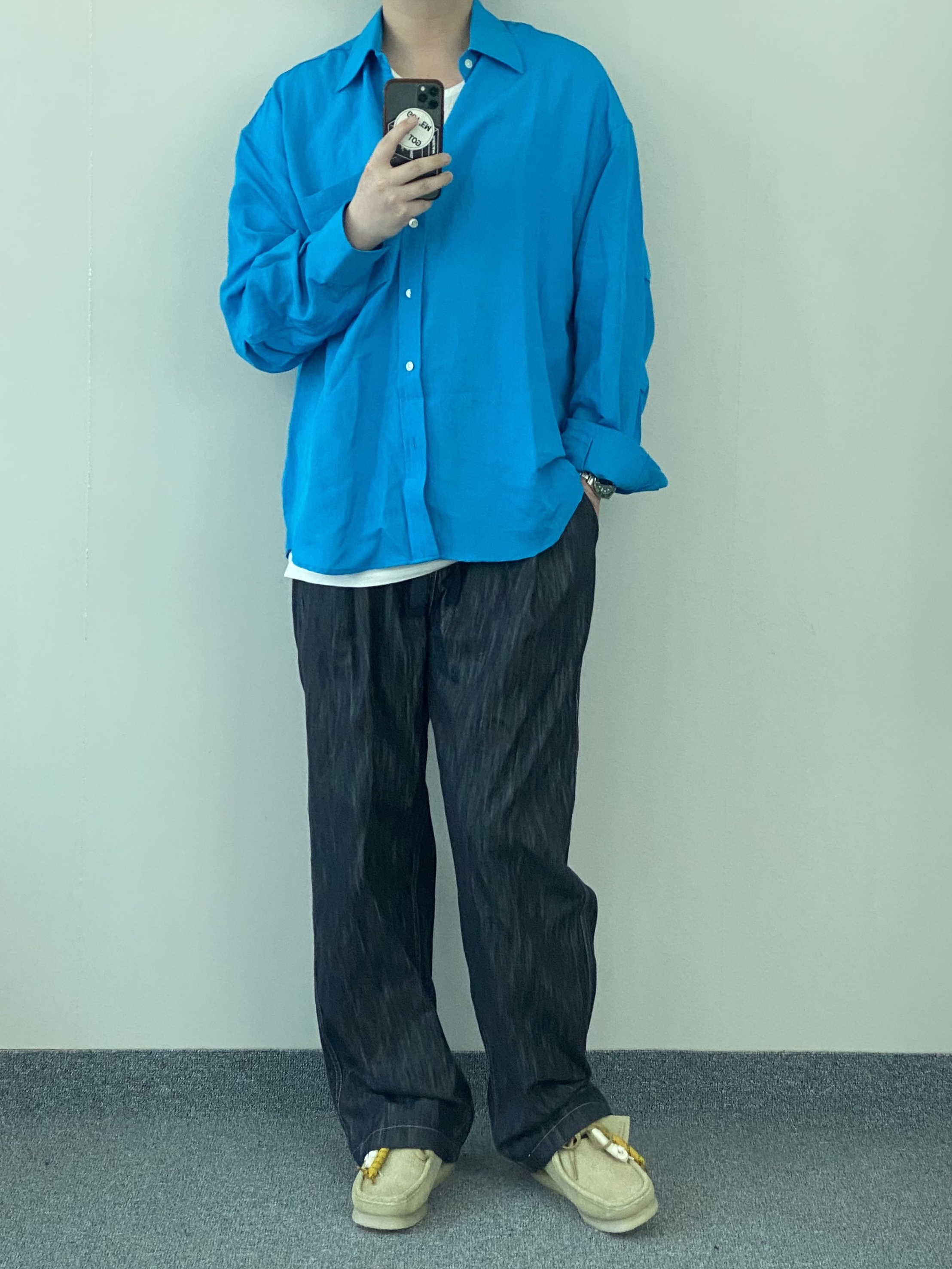 클락스 x 디스이즈네버댓 왈라비 메이플 착용 스타일 - 2