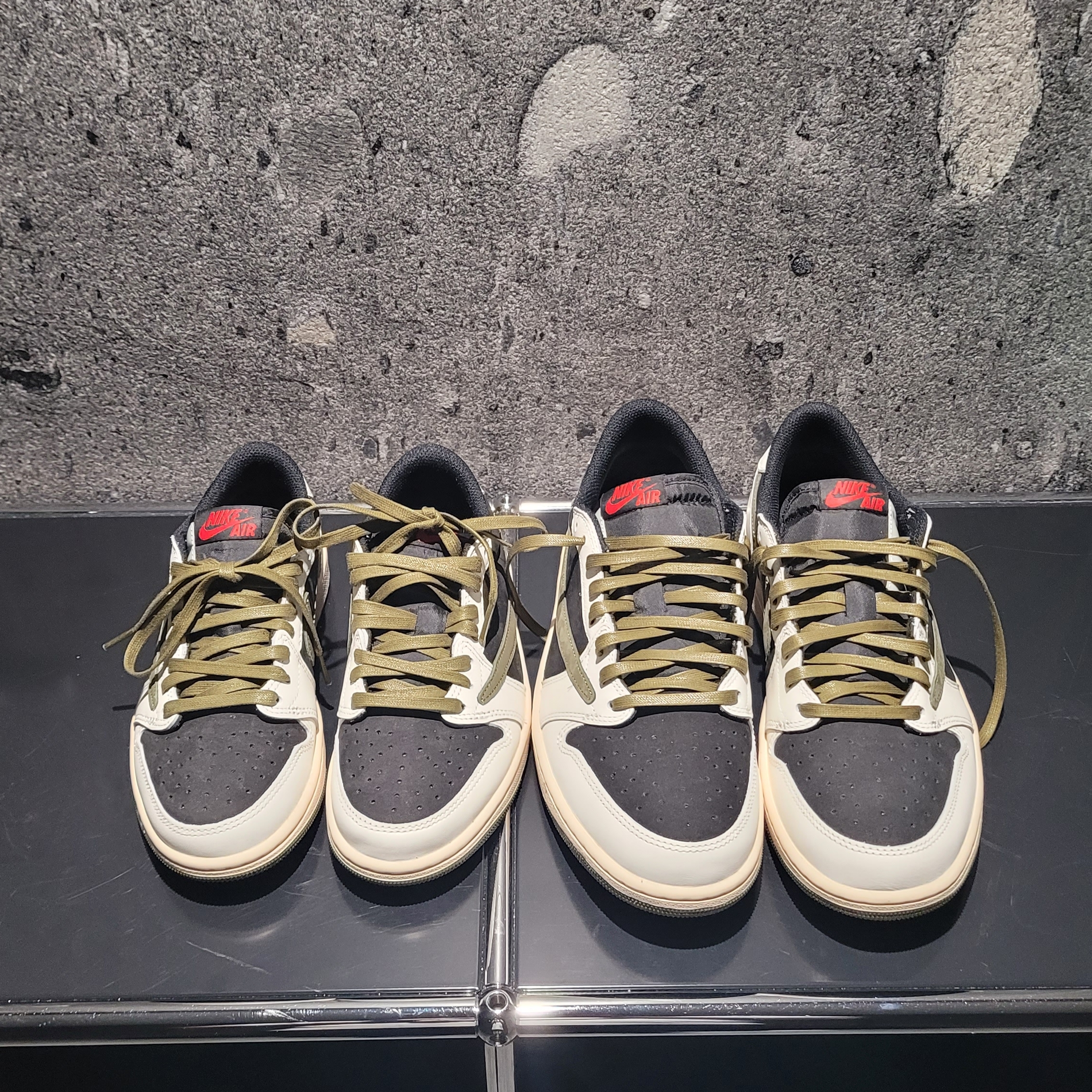 (W) Jordan 1 x Travis Scott Retro Low OG SP Medium Olive 착용 스타일