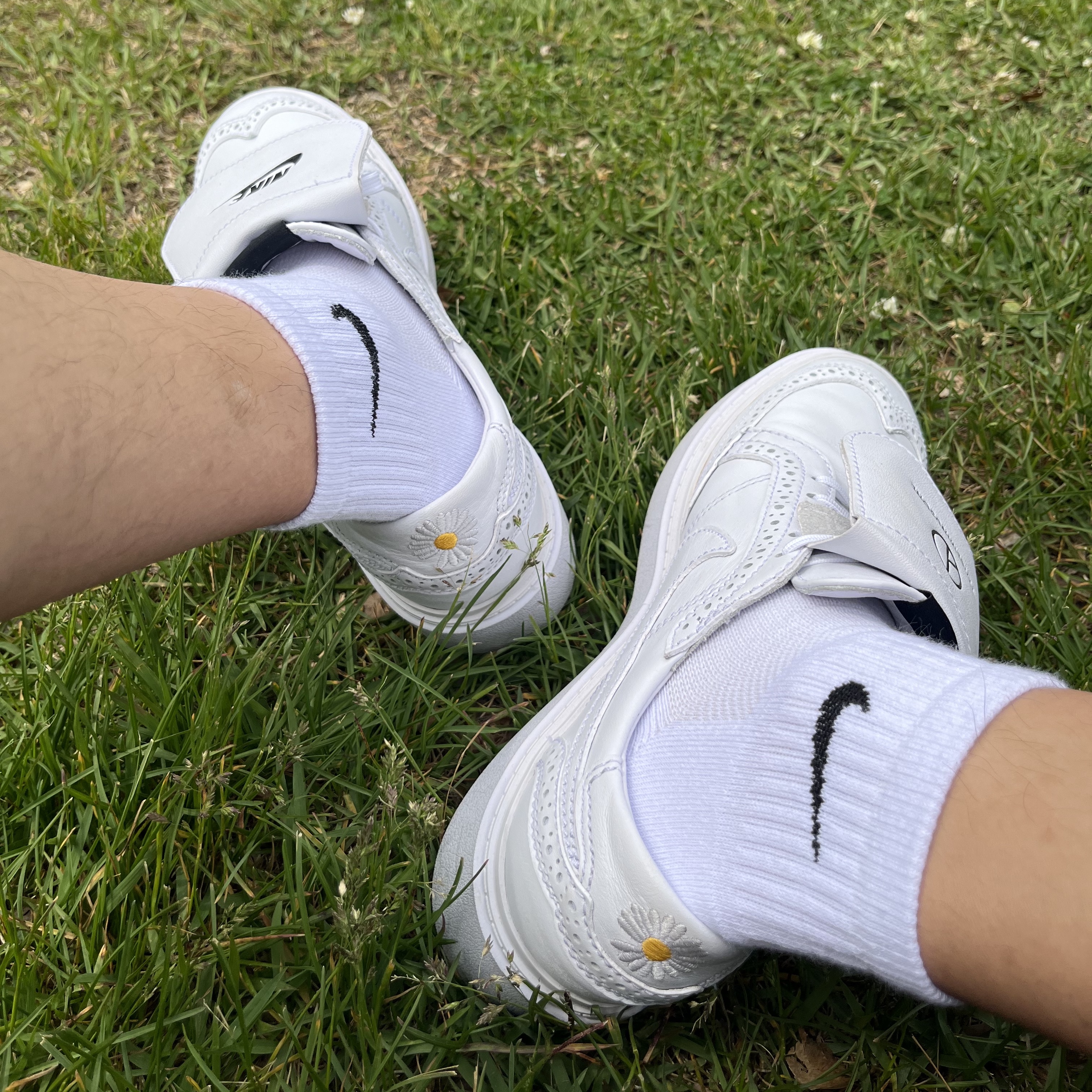 Nike x Peaceminusone Kwondo1 White 착용 스타일