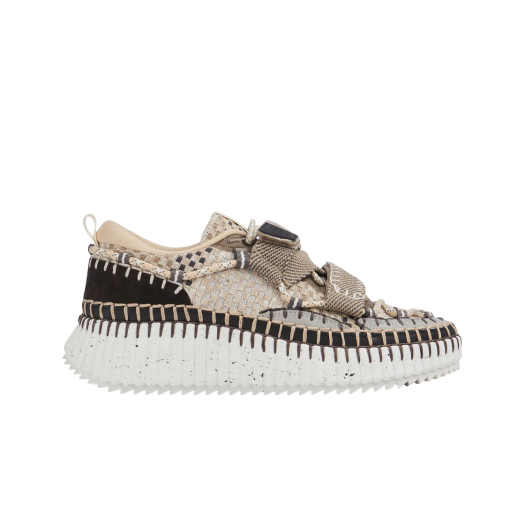 (W) Chloe Nama Slip-On Sneakers Nomad Beige