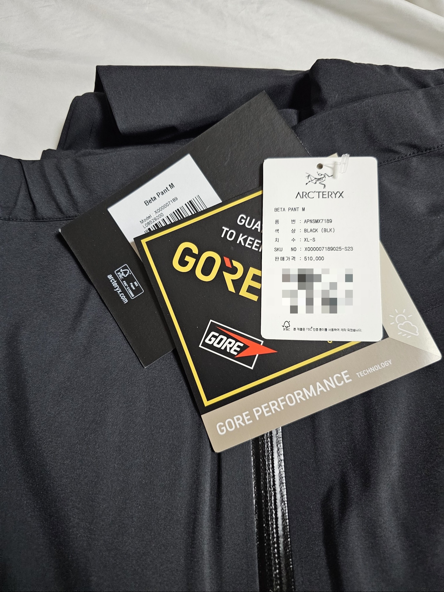 Arc'teryx Beta Pants Black 착용 스타일