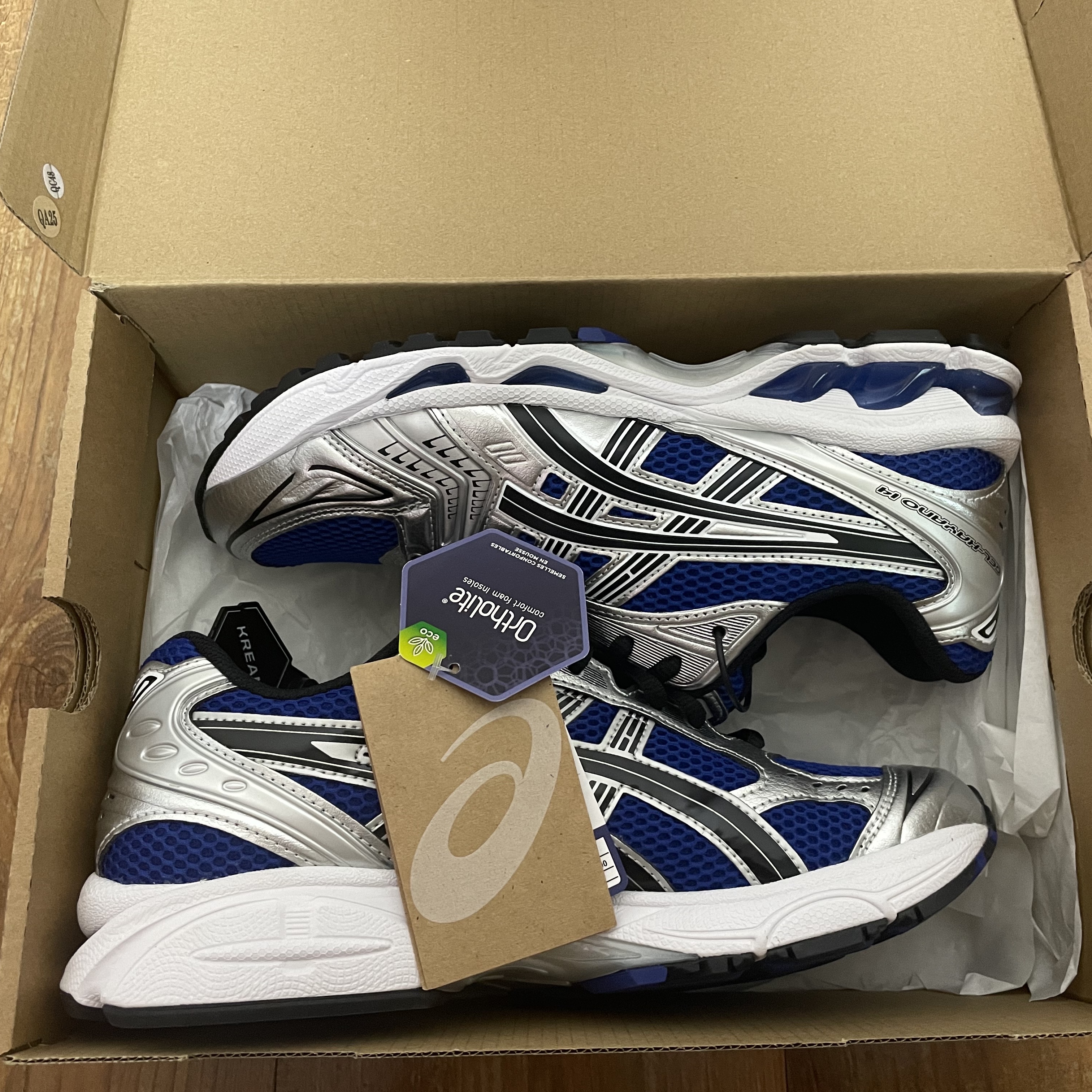 Asics Gel-Kayano 14 Monaco Blue Black 착용 스타일 - 1