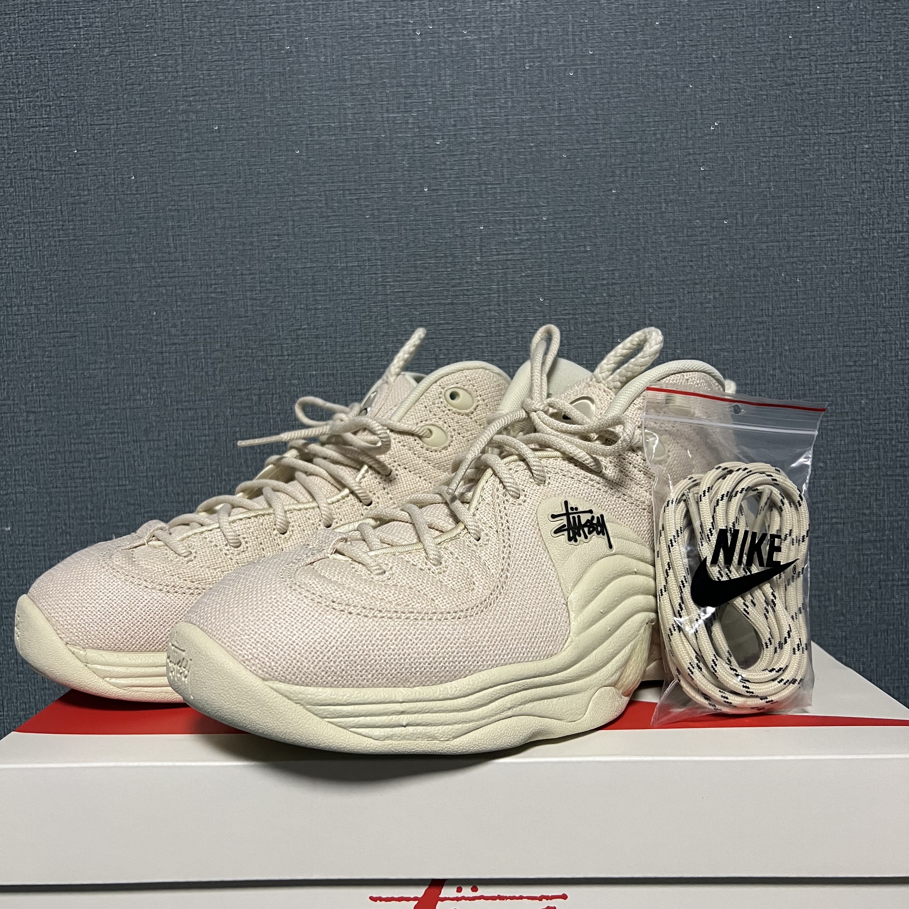 Nike x Stussy Air Penny II Fossil 착용 스타일