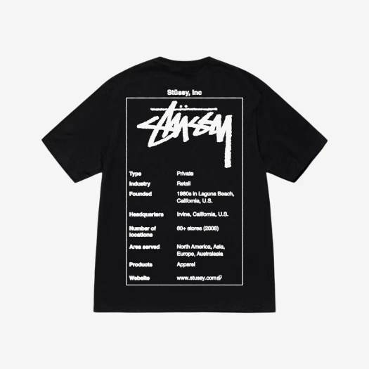 스투시 빌리아드 티셔츠 블랙 | Stussy | KREAM Stussy Billiards T-Shirt Black