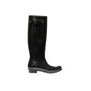 (W) Hunter Original Tall Gloss Rain Boots Black