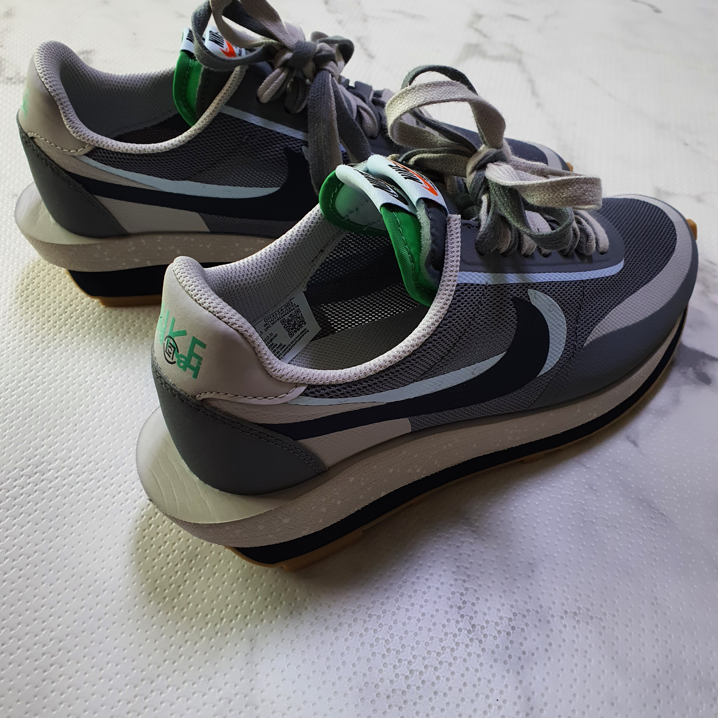 Nike x Sacai x Clot LDWaffle Cool Grey 착용 스타일 - 1