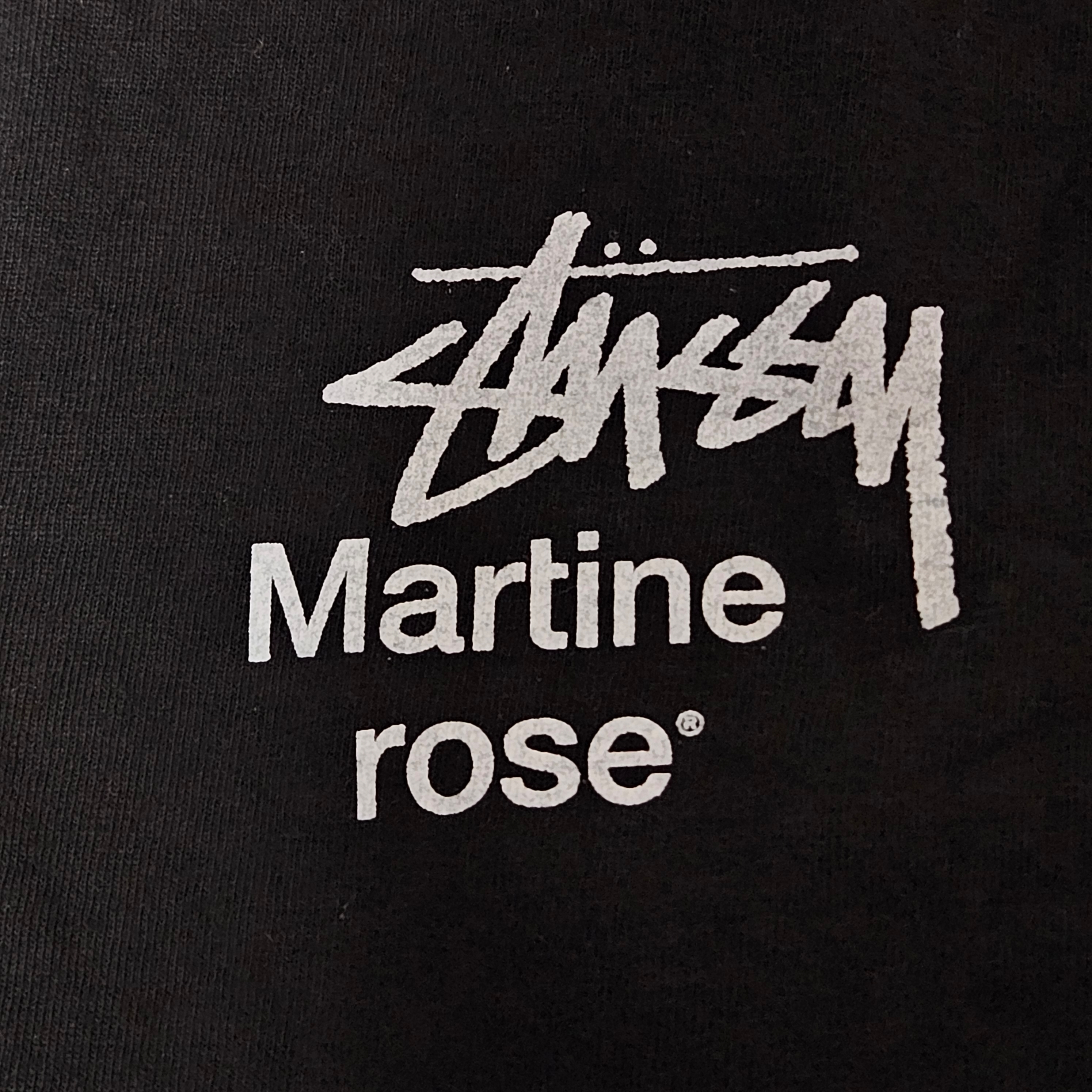 Stussy x Martine Rose Collage Pigment Dyed T-Shirt Black 착용 스타일