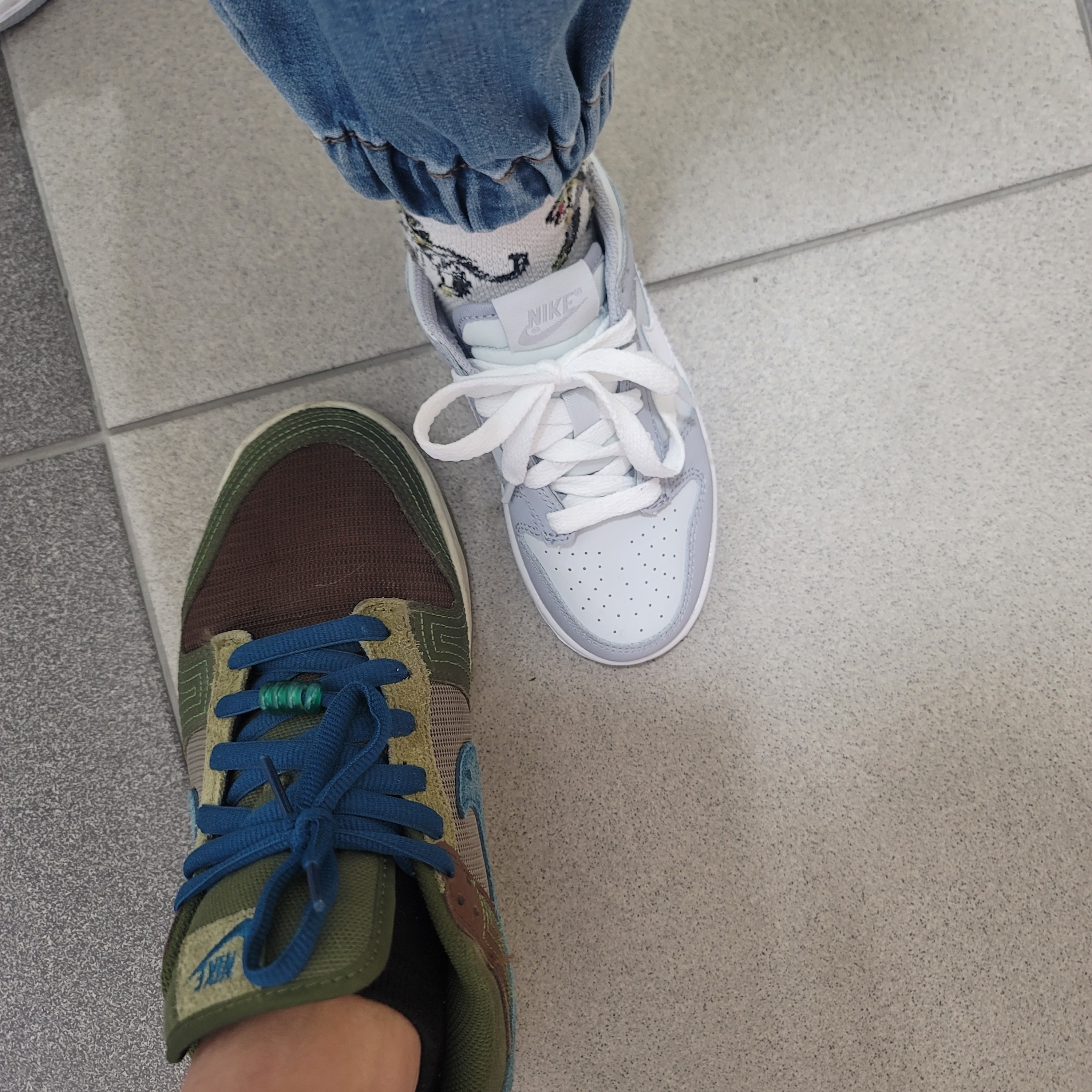 (PS) Nike Dunk Low Wolf Grey 착용 스타일