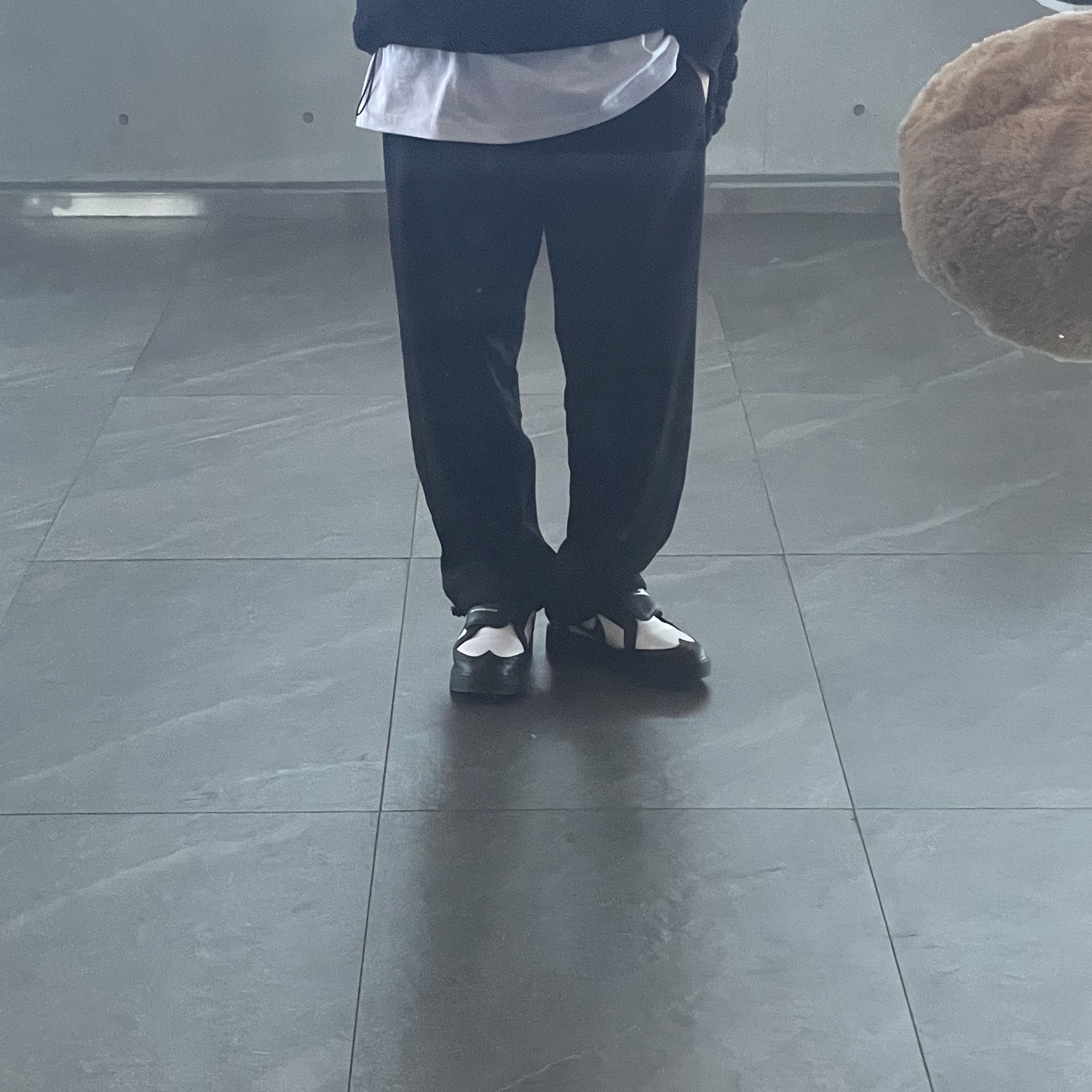 Nike x Peaceminusone Kwondo1 Black and White 착용 스타일