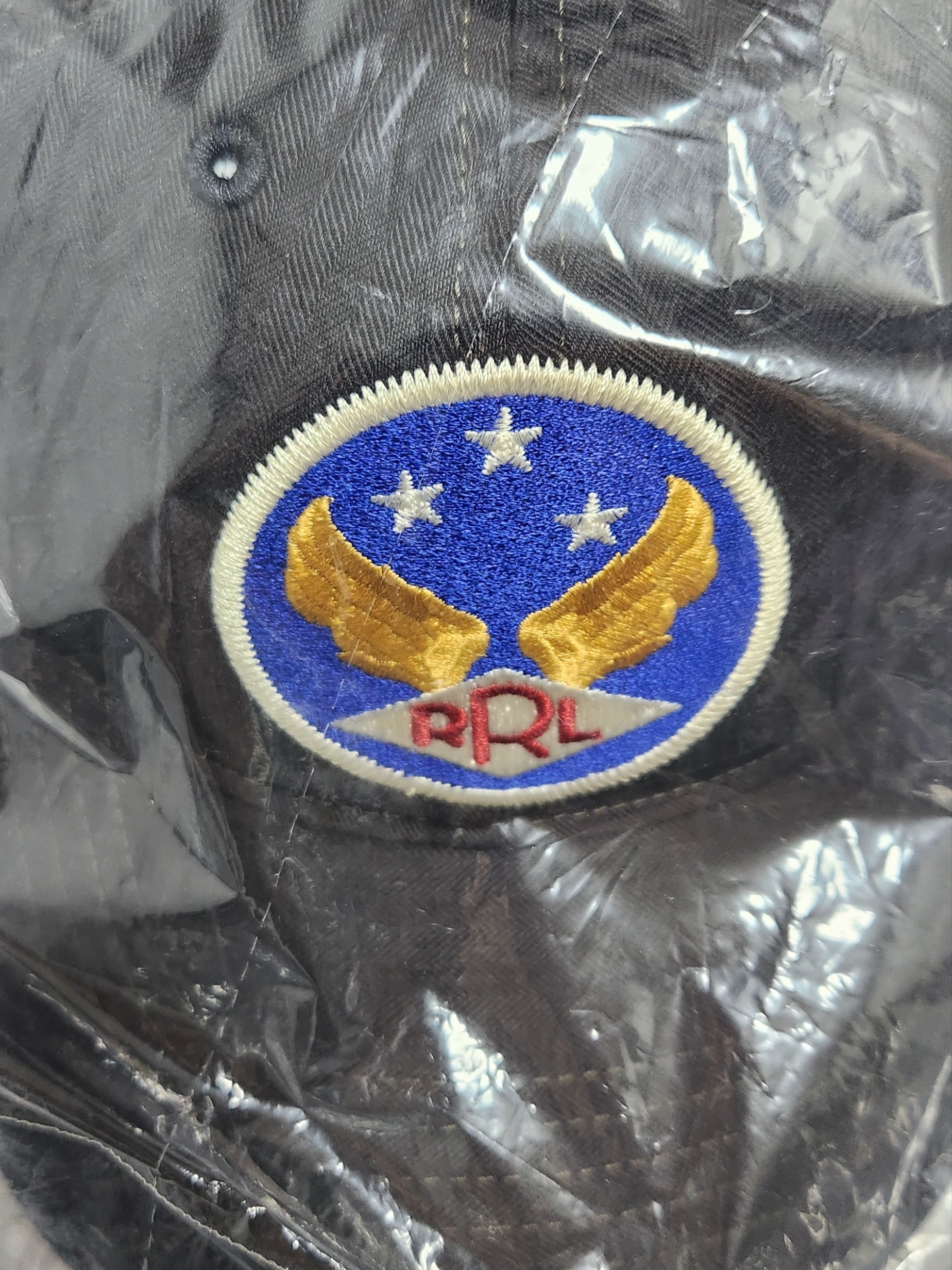 Double RL Garment Dyeing Twill Ball Cap Black 착용 스타일