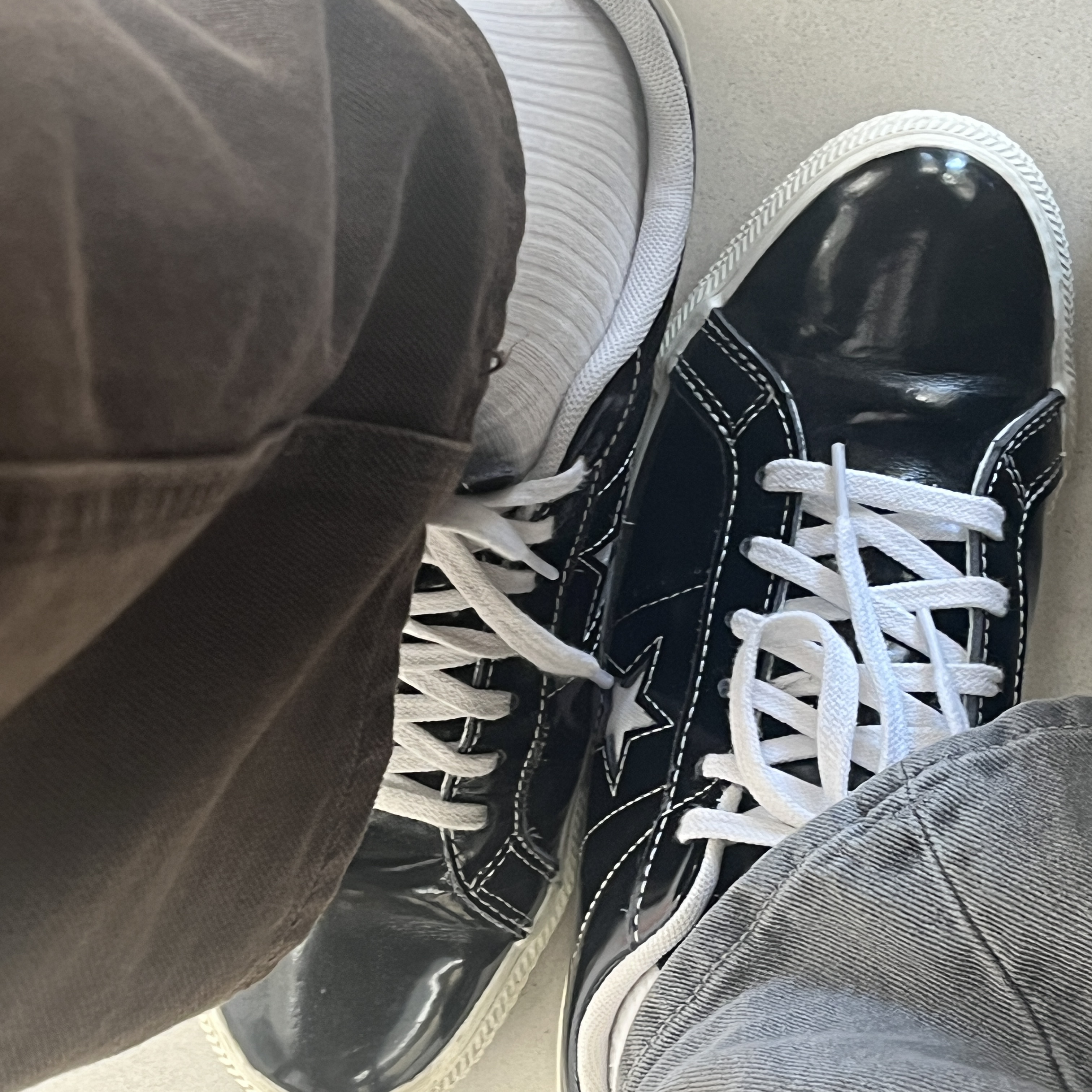 Converse One Star Ox Black 착용 스타일 - 2