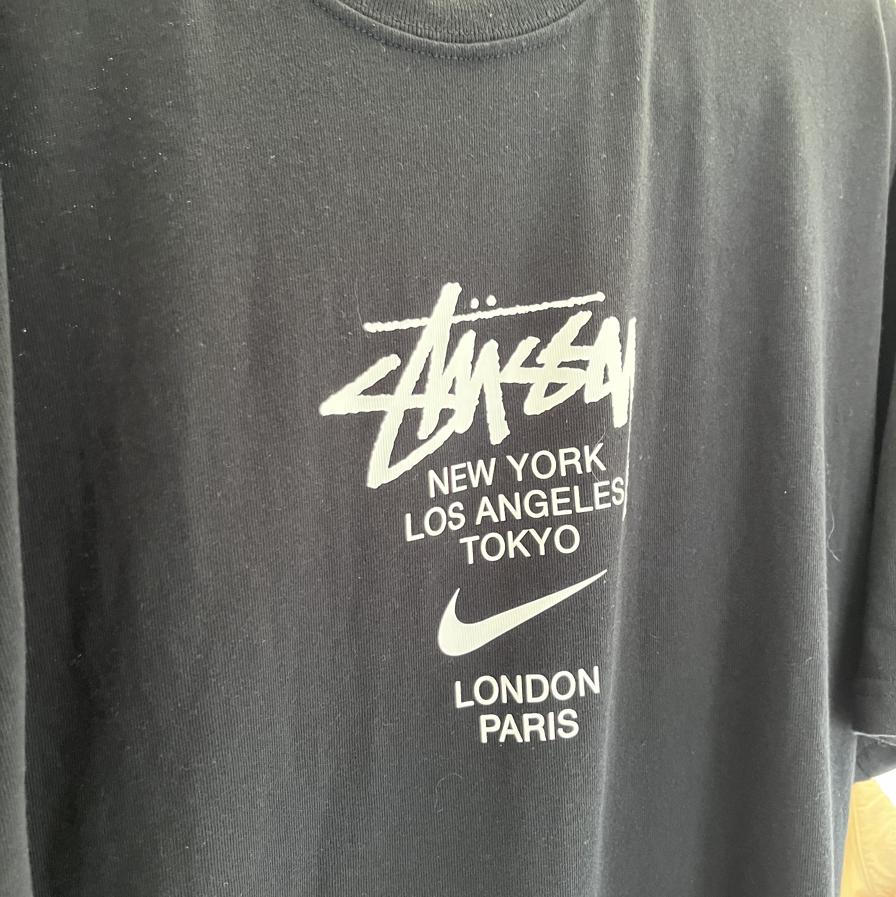 Nike x Stussy WT T-Shirt Black - US/EU 착용 스타일