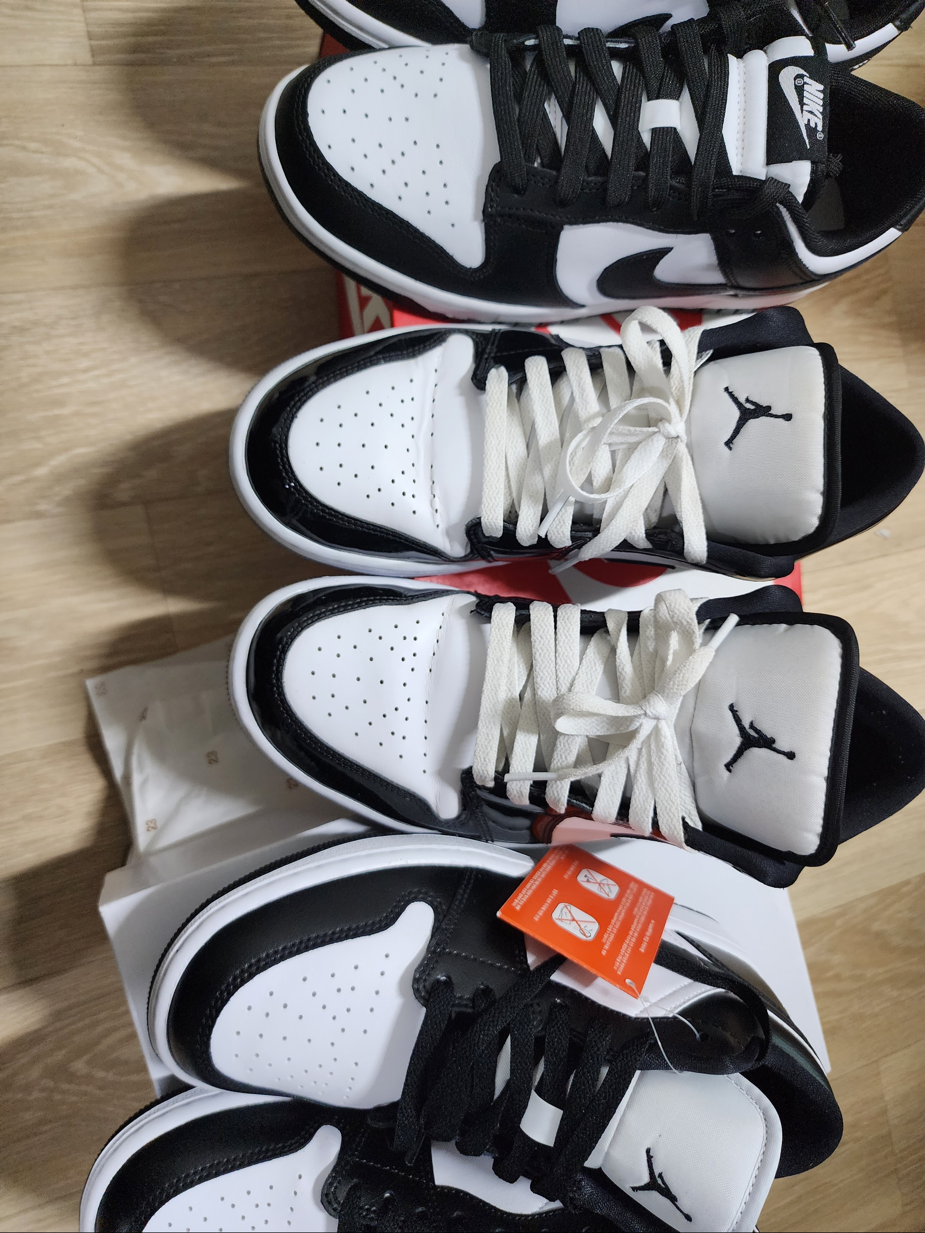 (W) Jordan 1 Low Black and White, Jordan 1 Low SE Concord 착용 스타일