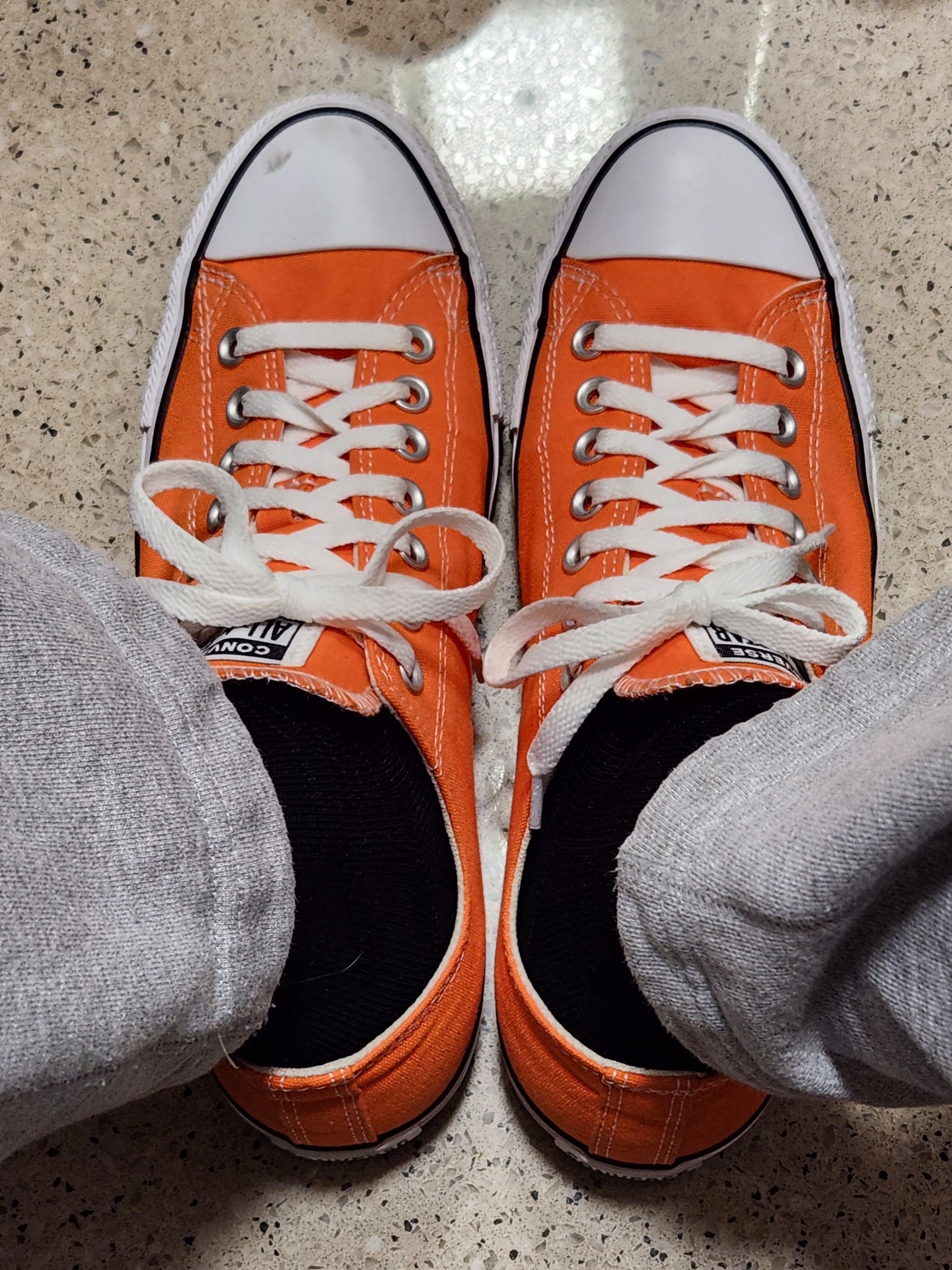 Converse Chuck Taylor All Star Ox Orange 착용 스타일