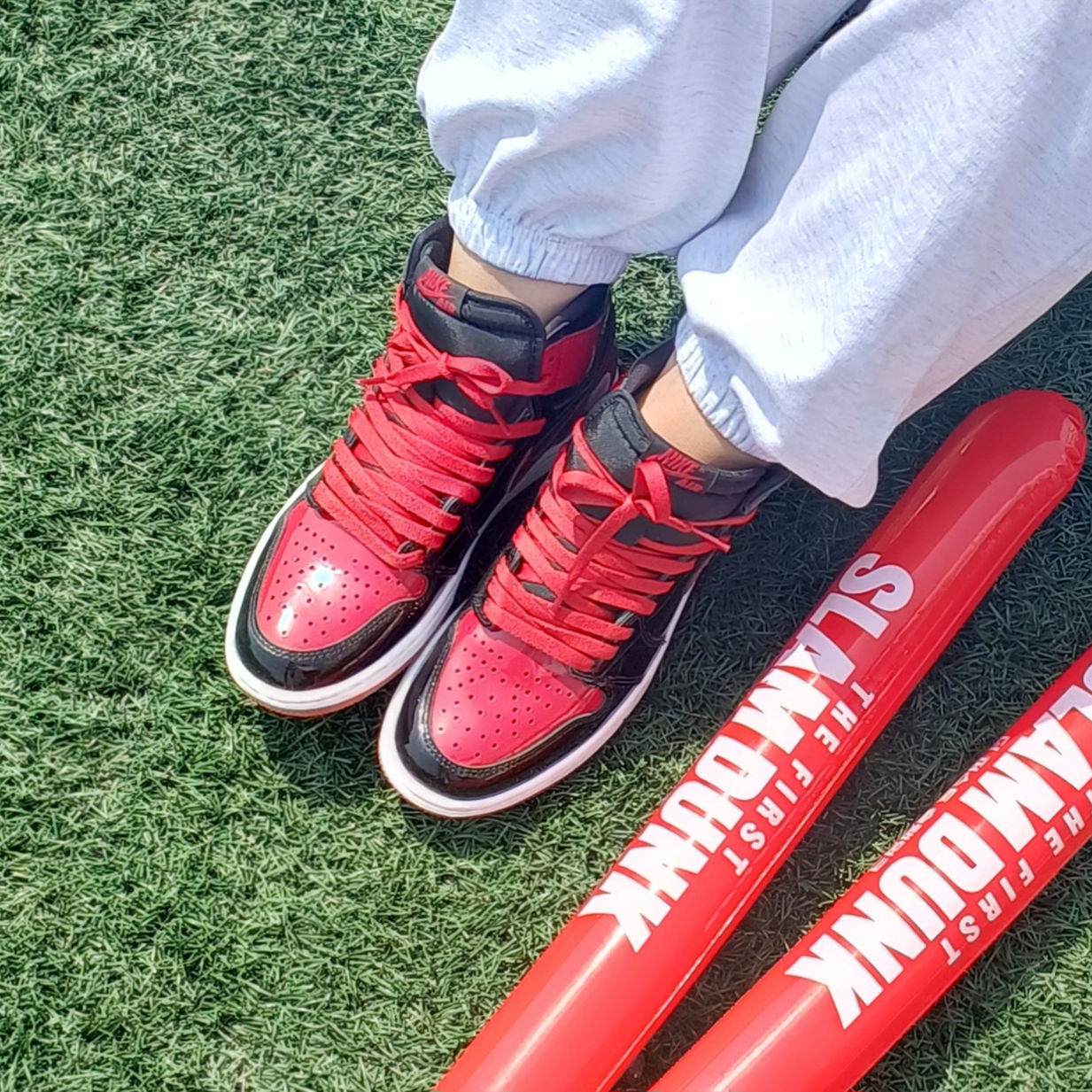 Jordan 1 Retro High OG Patent Bred 착용 스타일