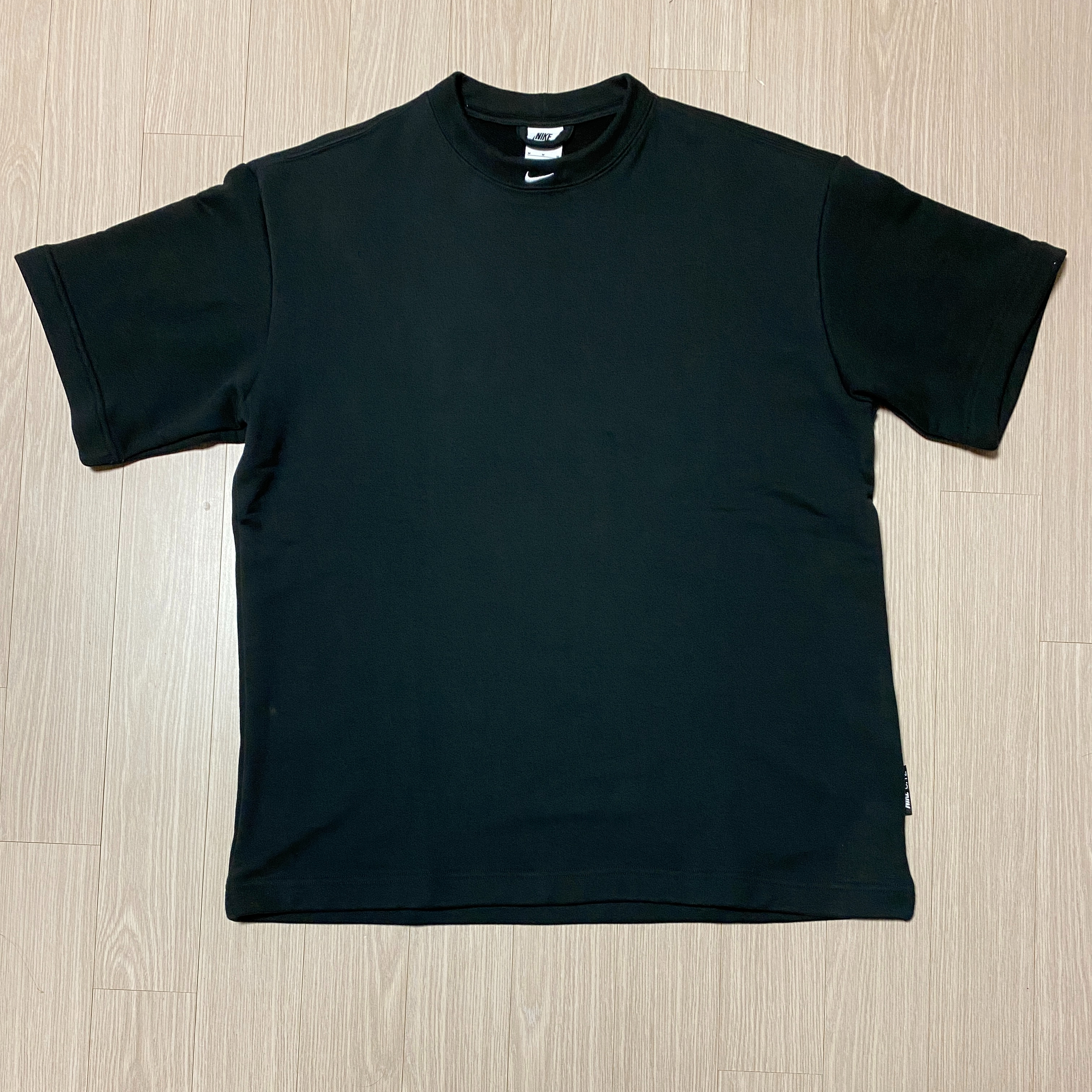Nike NSW Circa French Terry T-Shirt Black - Asia 착용 스타일 - 1