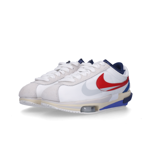 나이키 x 사카이 줌 코르테즈 SP 화이트 앤 유니버시티 레드 | Nike | KREAM Nike x Sacai Zoom Cortez SP White and University Red