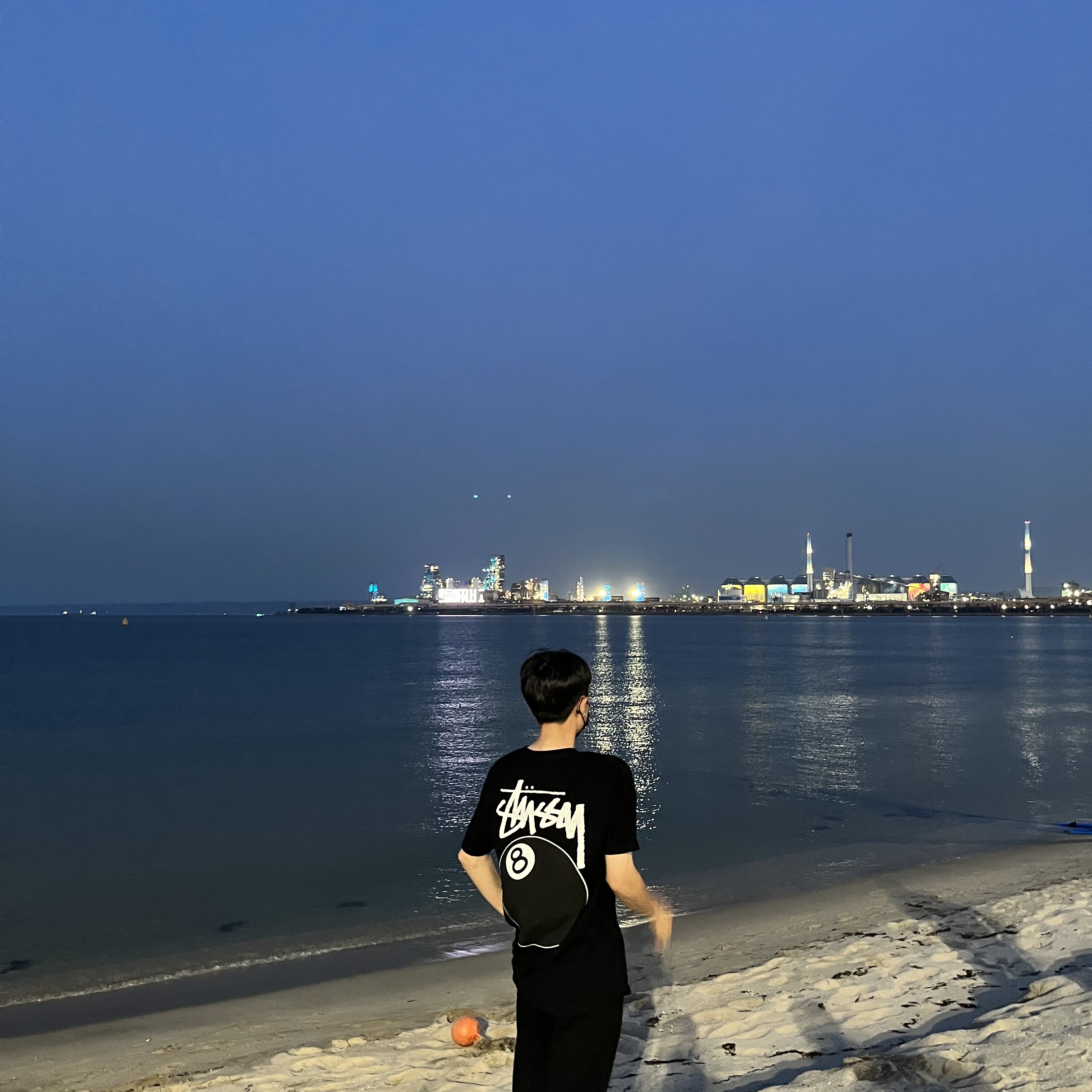 Stussy 8 Ball T-Shirt Black - 22SS 착용 스타일