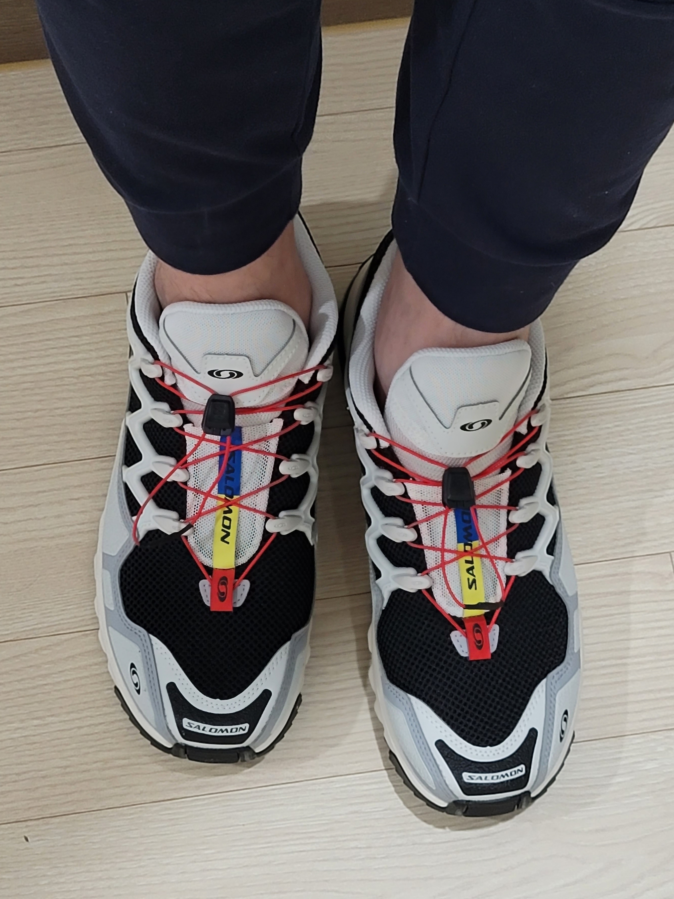 Salomon ACS +OG Black Lunar Rock Alloy 착용 스타일