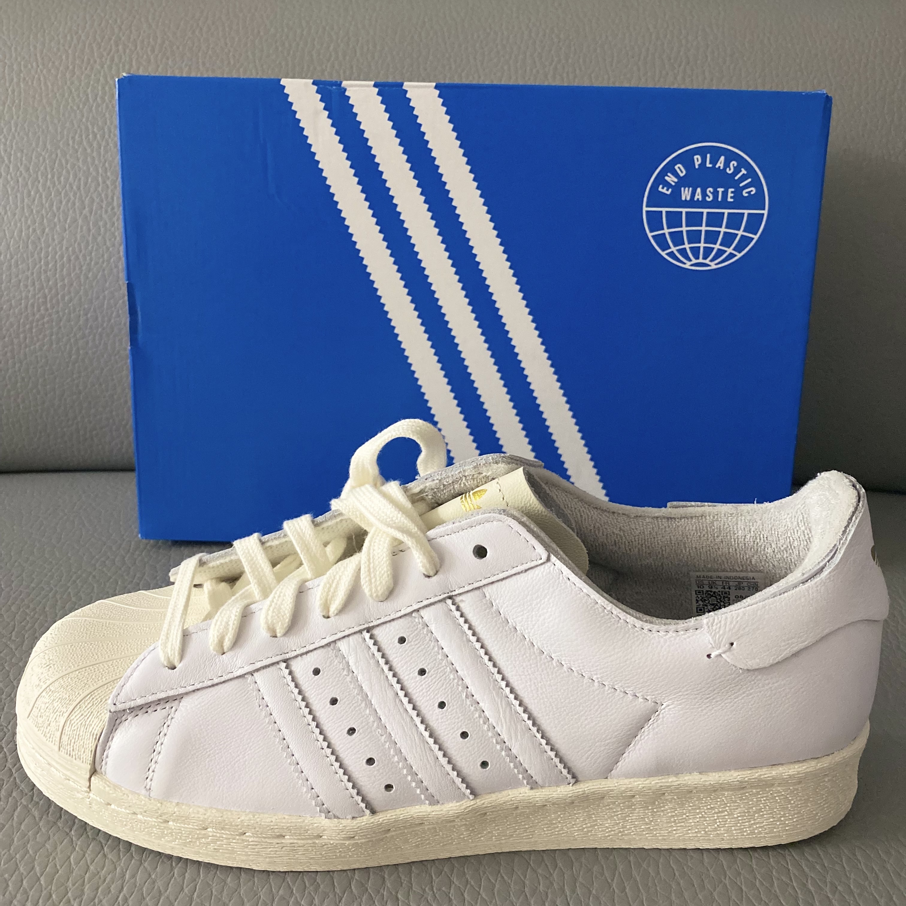 Adidas Superstar 82 Cloud White Off White 착용 스타일