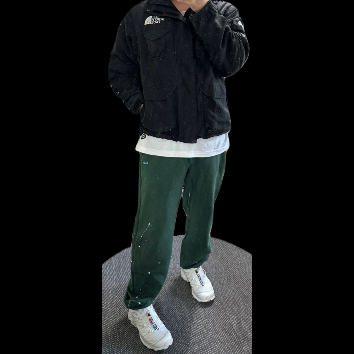 Supreme x The North Face Trekking Convertible Jacket Black - 22SS, Salomon XT-6 ADV White 착용 스타일 - 2