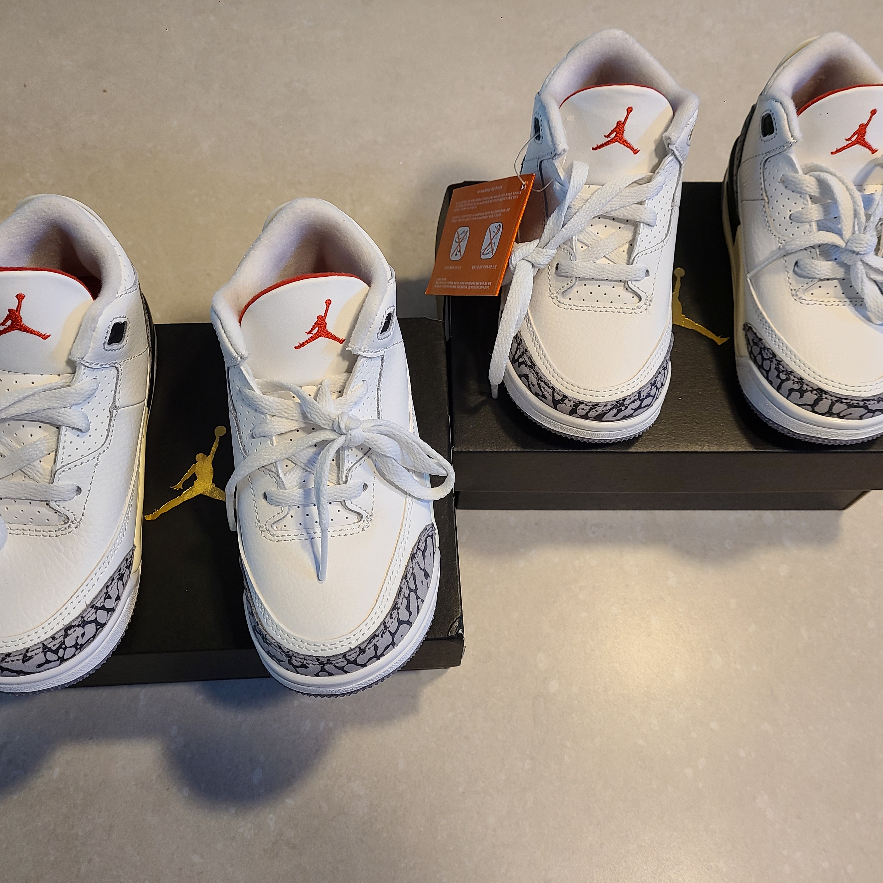 Jordan 3 Retro White Cement Reimagined, (PS) Jordan 3 Retro White Cement Reimagined 착용 스타일 - 3