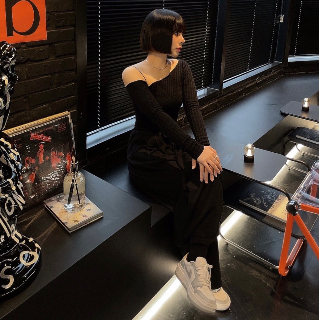 (W) Jordan 1 Elevate Low White and Wolf Grey 착용 스타일