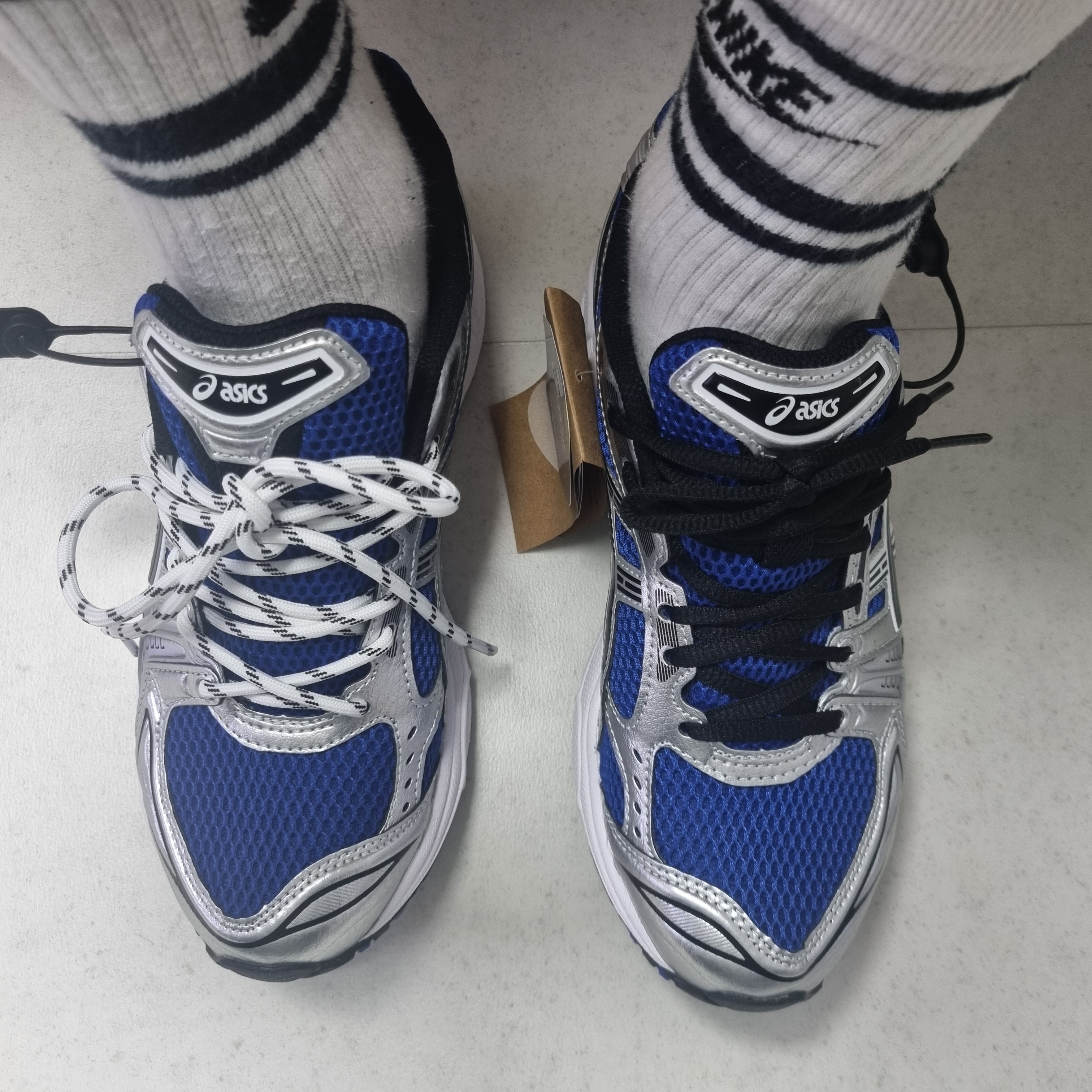 Asics Gel-Kayano 14 Monaco Blue Black 착용 스타일