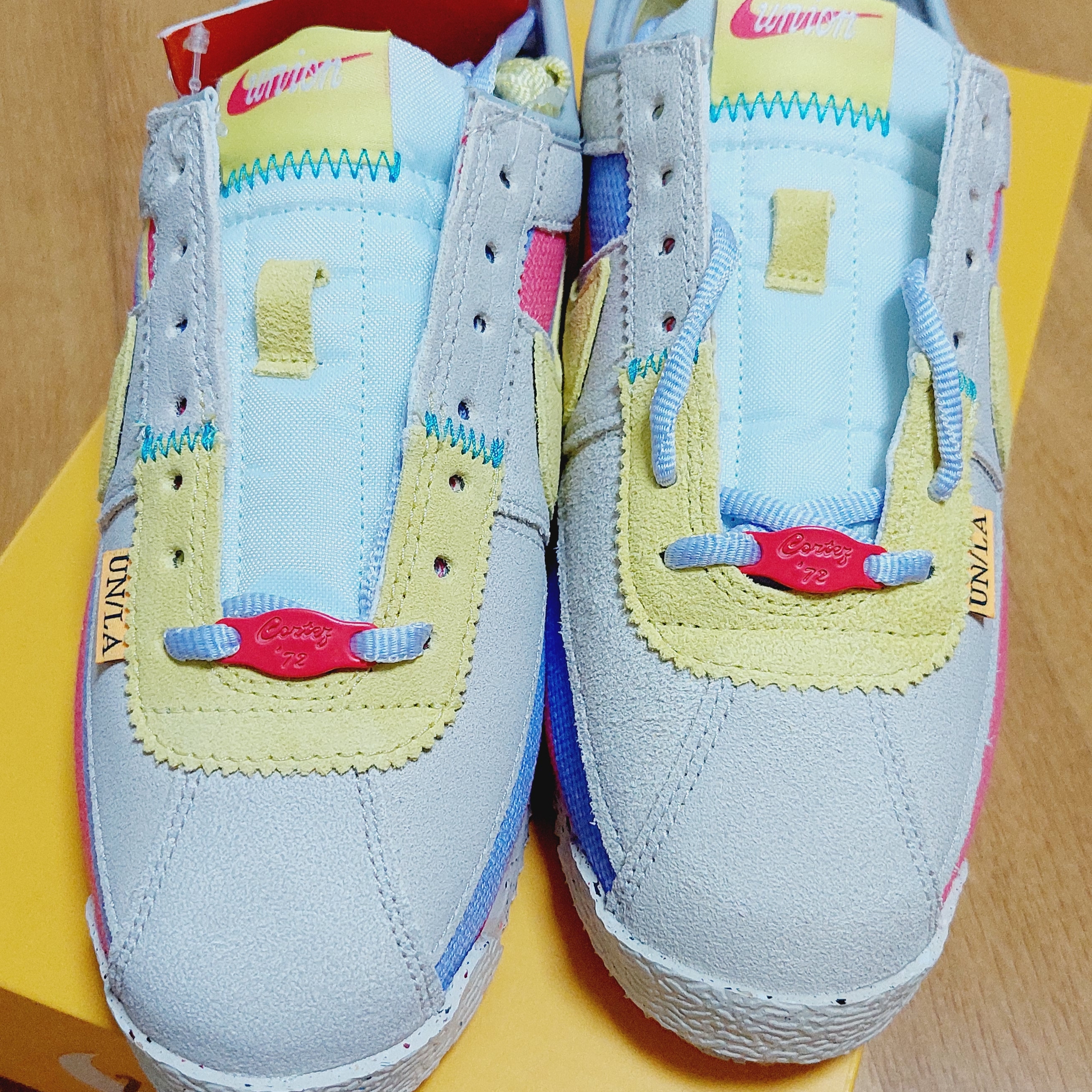 Nike x Union Cortez SP Lemon Frost 착용 스타일 - 2