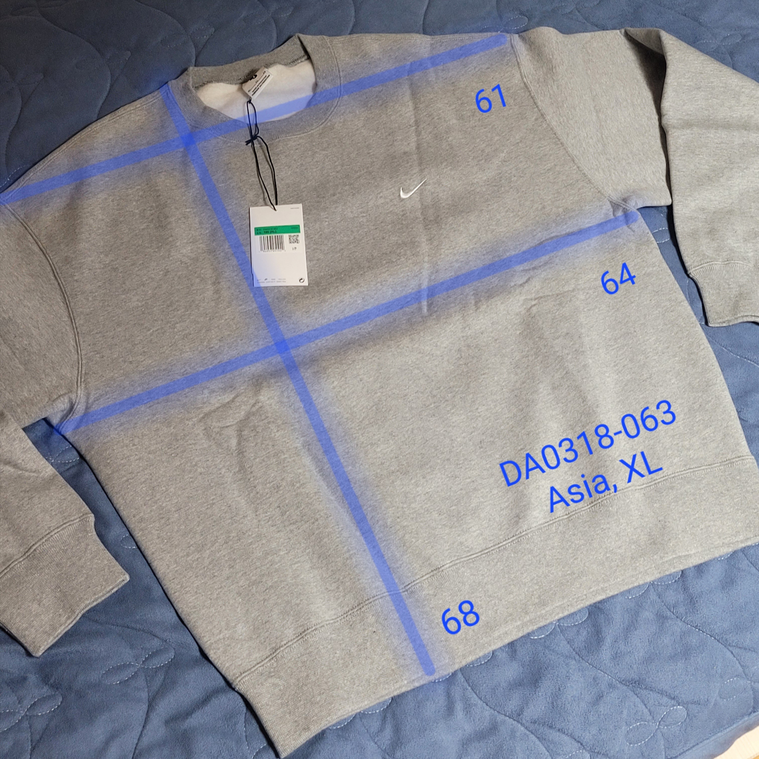Nike NRG Solo Swoosh Crew Fleece Dark Grey Heather - Asia 착용 스타일 - 2