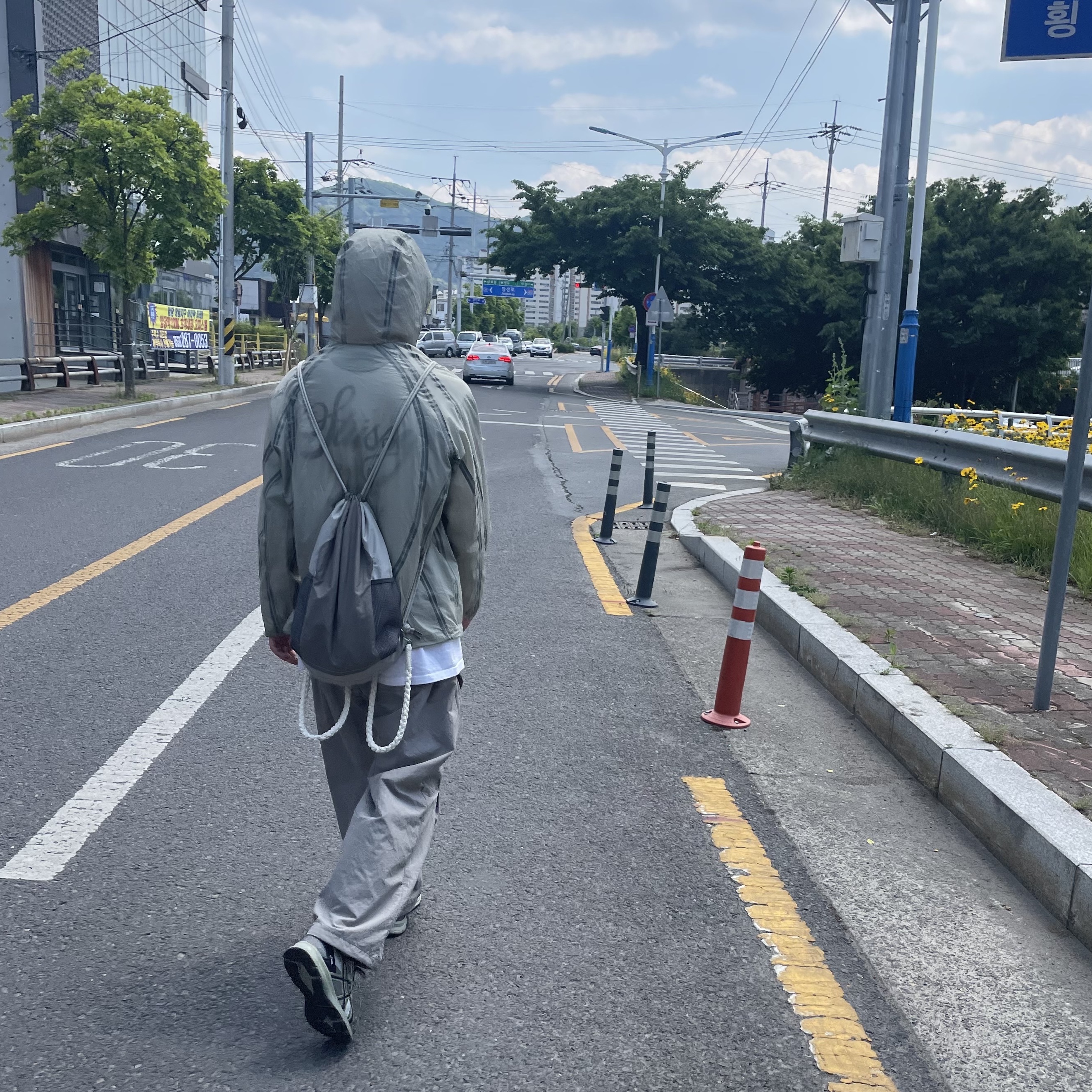 Sansan Gear Seam Sealing Jacket Jade - 22FW 착용 스타일 - 1