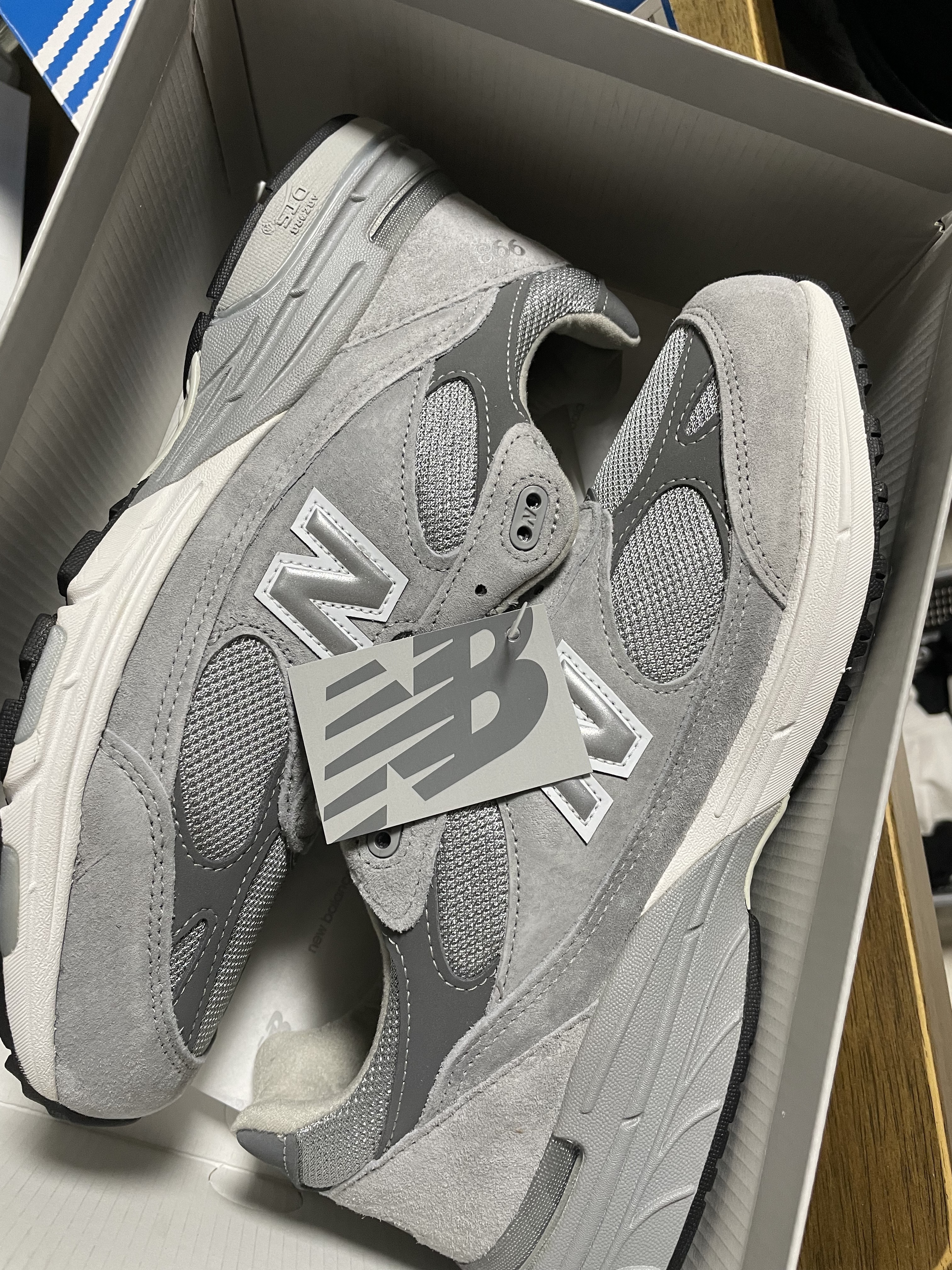 New Balance 993 Made in USA Grey - D Standard 착용 스타일
