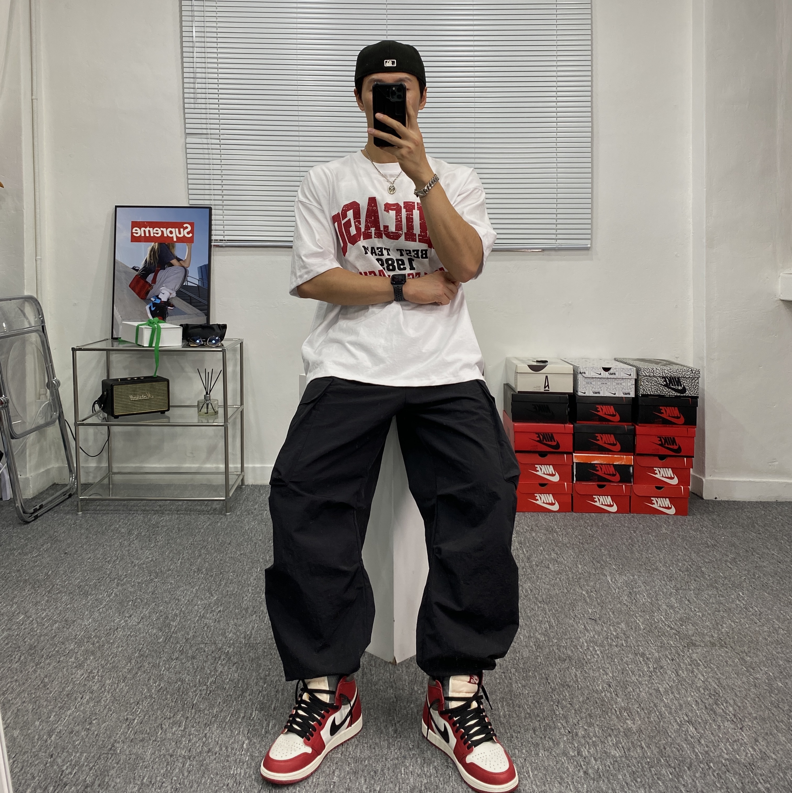Jordan 1 Retro High OG Chicago 2022 착용 스타일 - 1