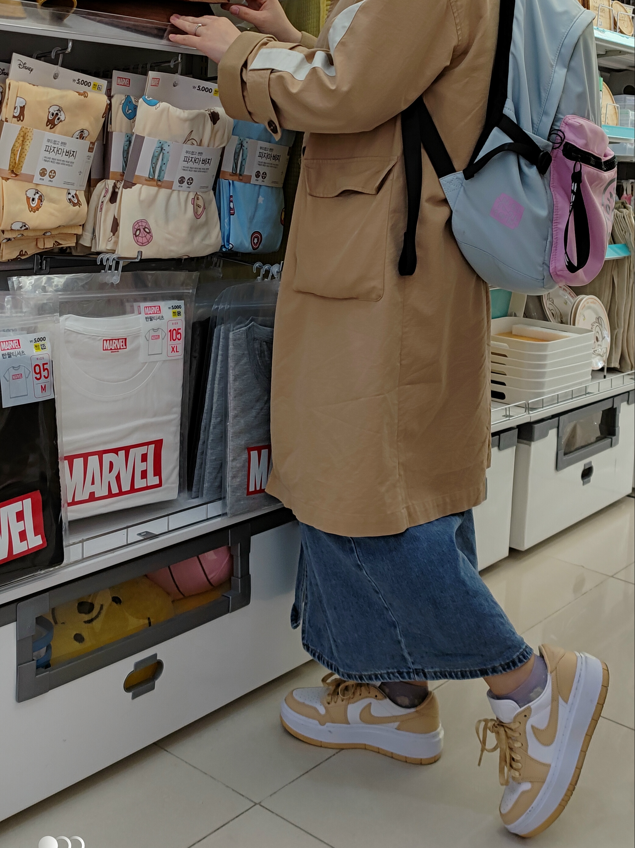 (W) Jordan 1 Elevate Low White Onyx 착용 스타일