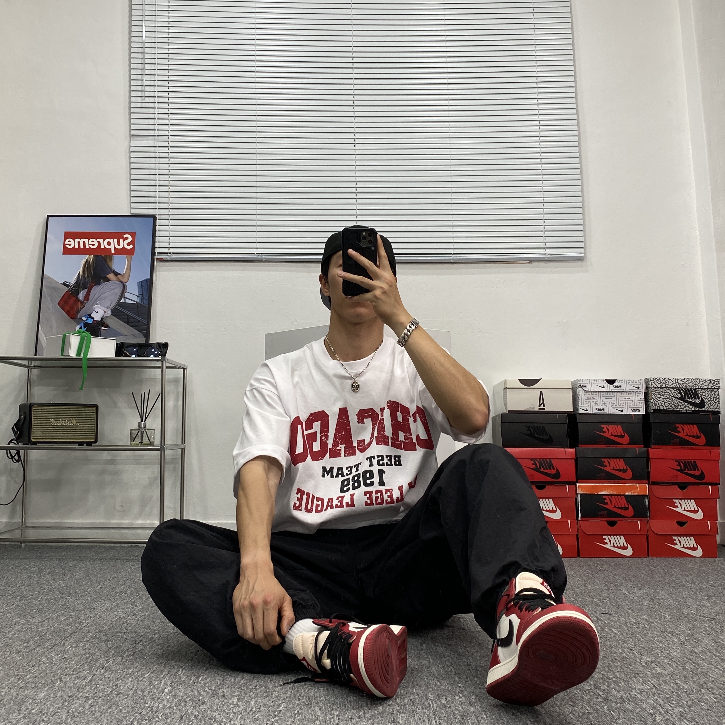 Jordan 1 Retro High OG Chicago 2022 착용 스타일 - 3