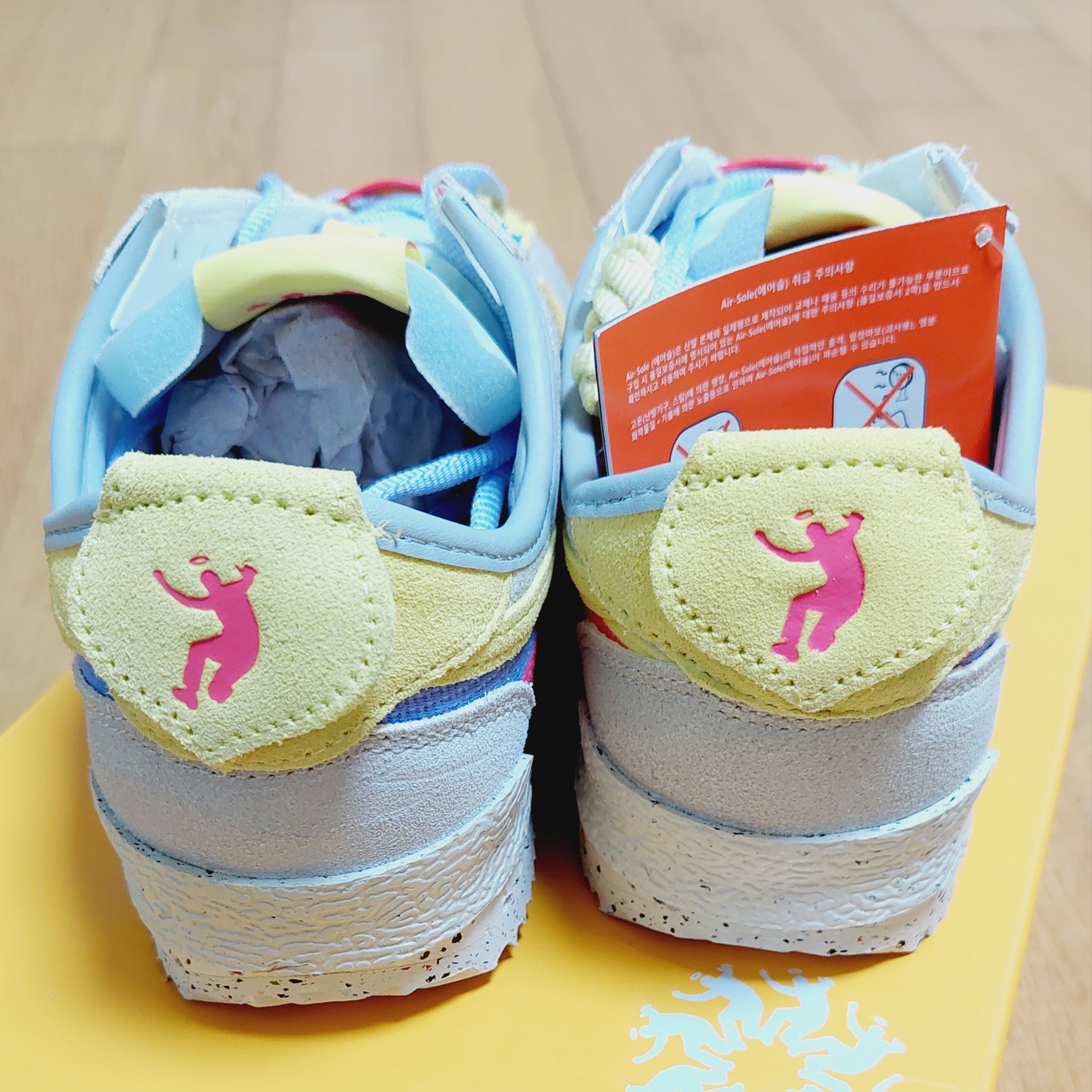 Nike x Union Cortez SP Lemon Frost 착용 스타일 - 4