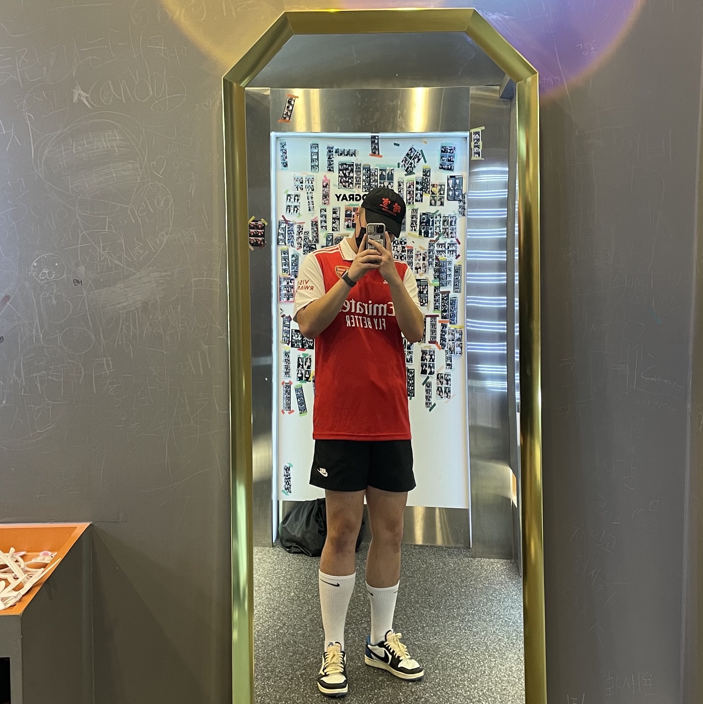 Nike NSW Woven Shorts Black - Asia, Jordan 1 x Travis Scott x Fragment Retro Low OG SP Military Blue 착용 스타일