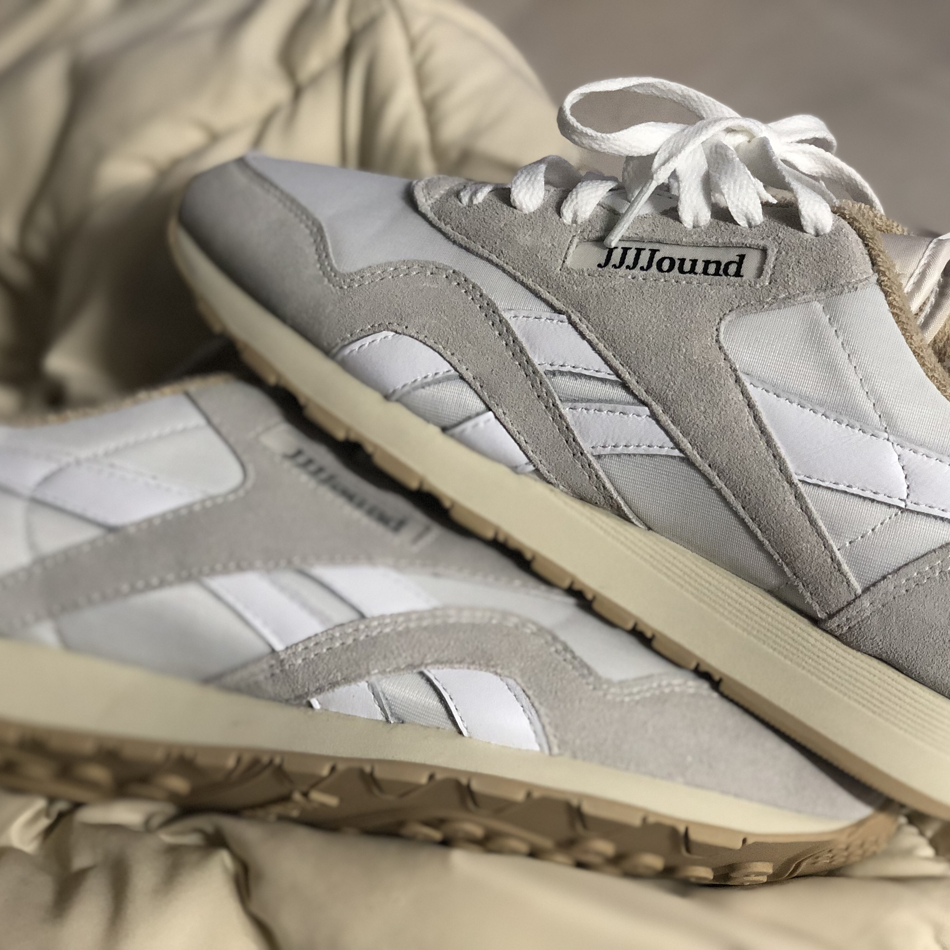 Reebok x JJJJound Classic Nylon White 착용 스타일