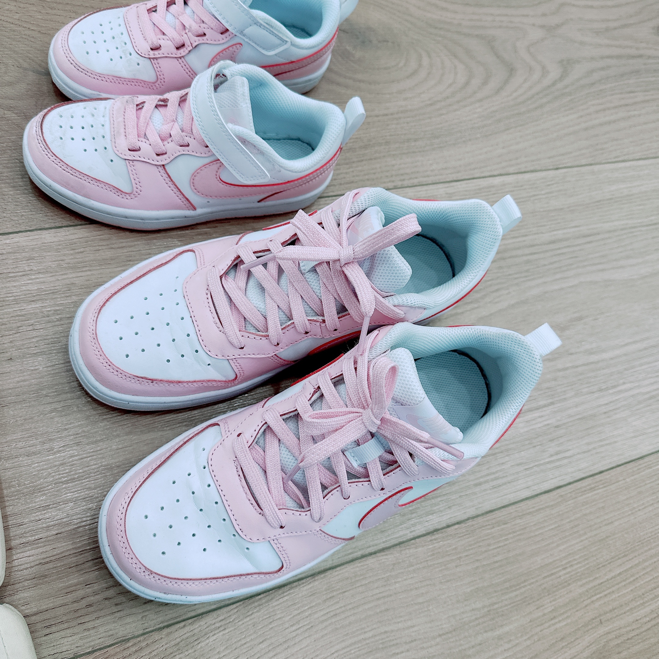 (PS) Nike Court Borough 2 SE White Pink Foam 착용 스타일 - 1