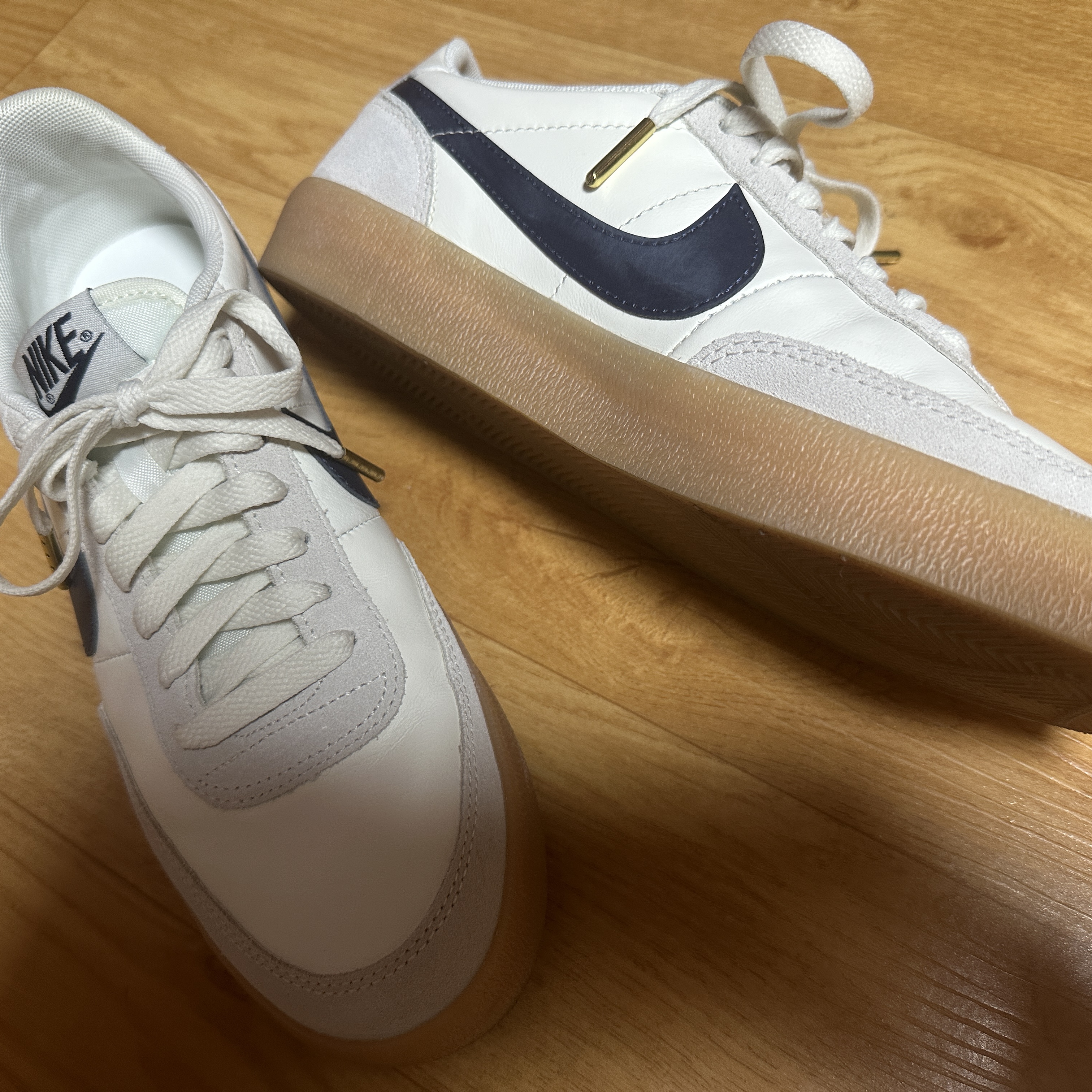 Nike x J.Crew Killshot 2 Sail Midnight Navy 착용 스타일
