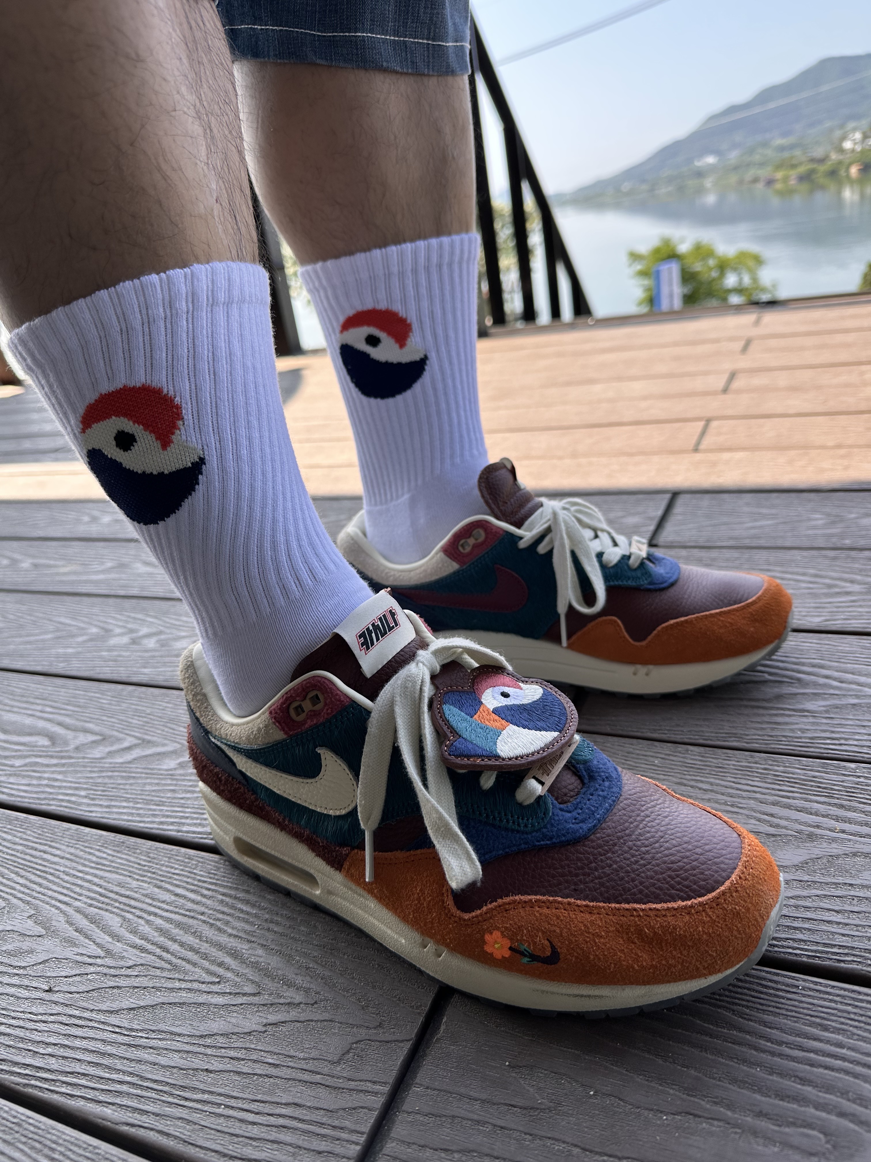 Nike x Kasina Air Max 1 SP Won-Ang Orange 착용 스타일 - 3