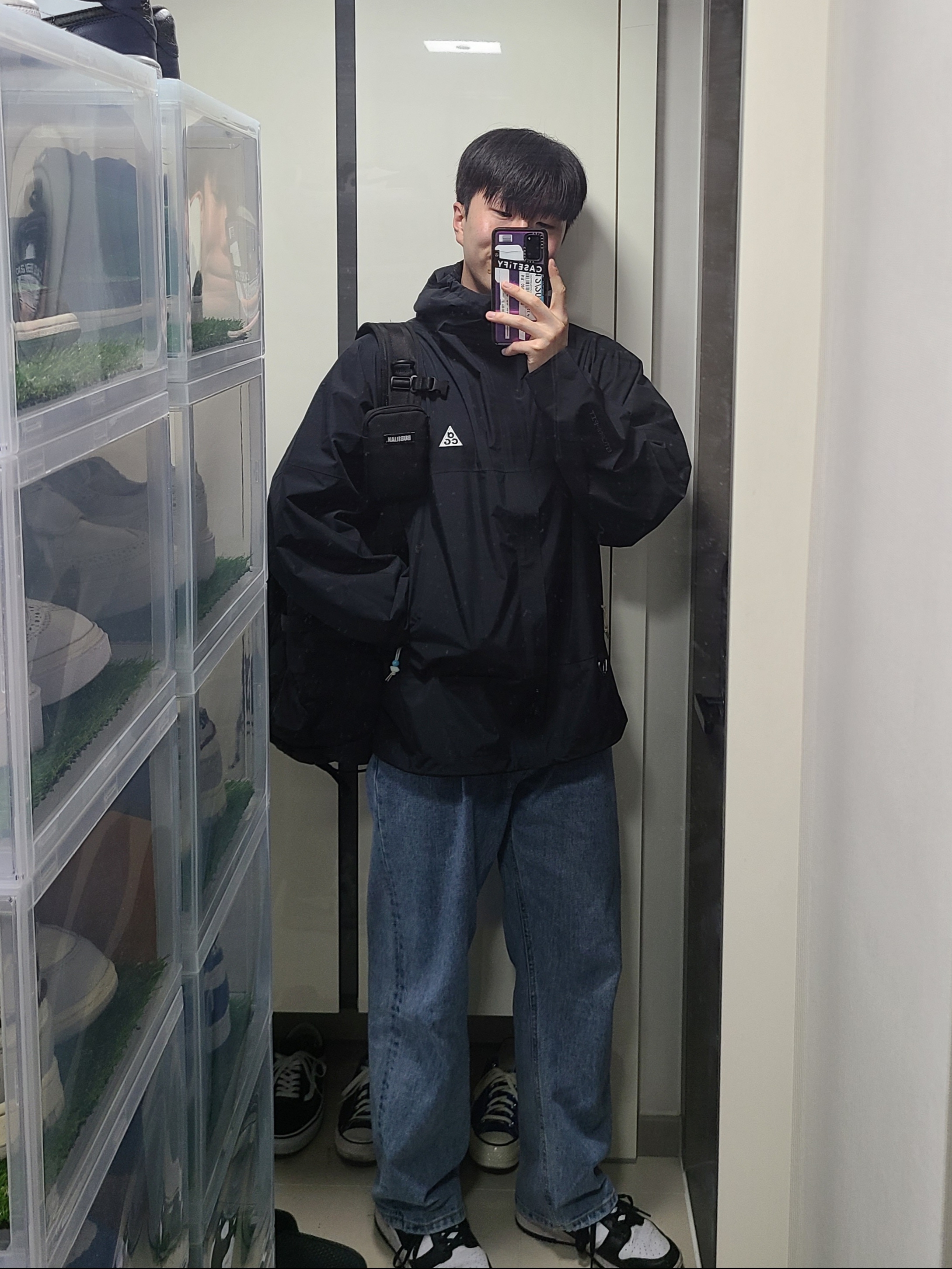 Nike ACG Storm-Fit ADV Cascade Rains Full Zip Jacket Black - Asia 착용 스타일 - 1