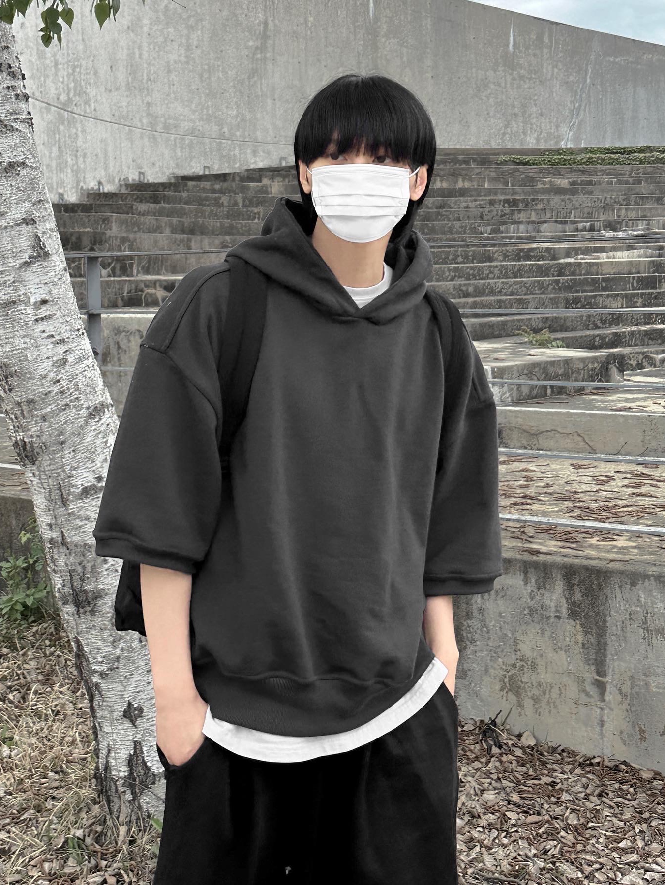 Adidas Adifom Superstar Core Black Cloud White 착용 스타일 - 3