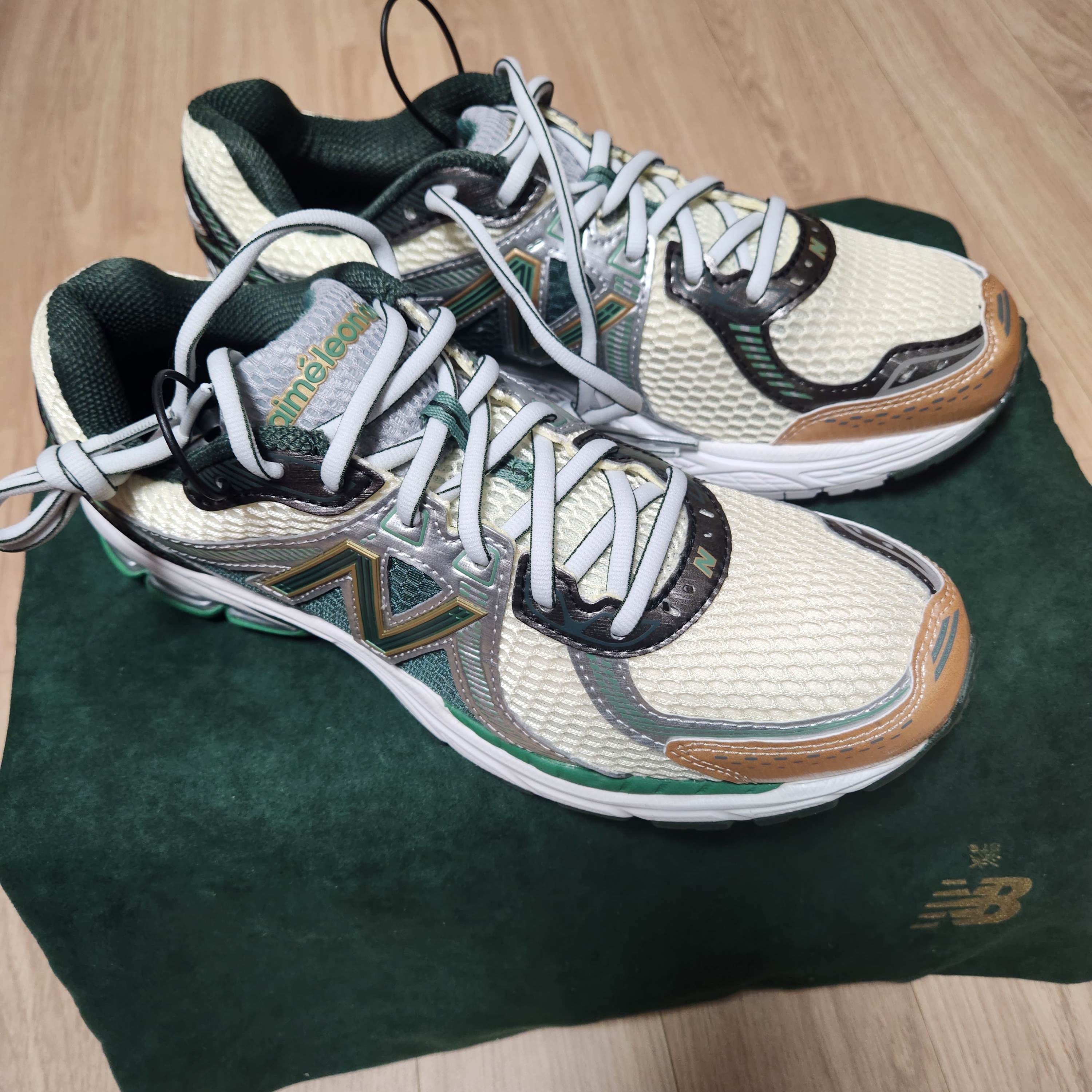 New Balance x Aime Leon Dore 860v2 Green 착용 스타일 - 1