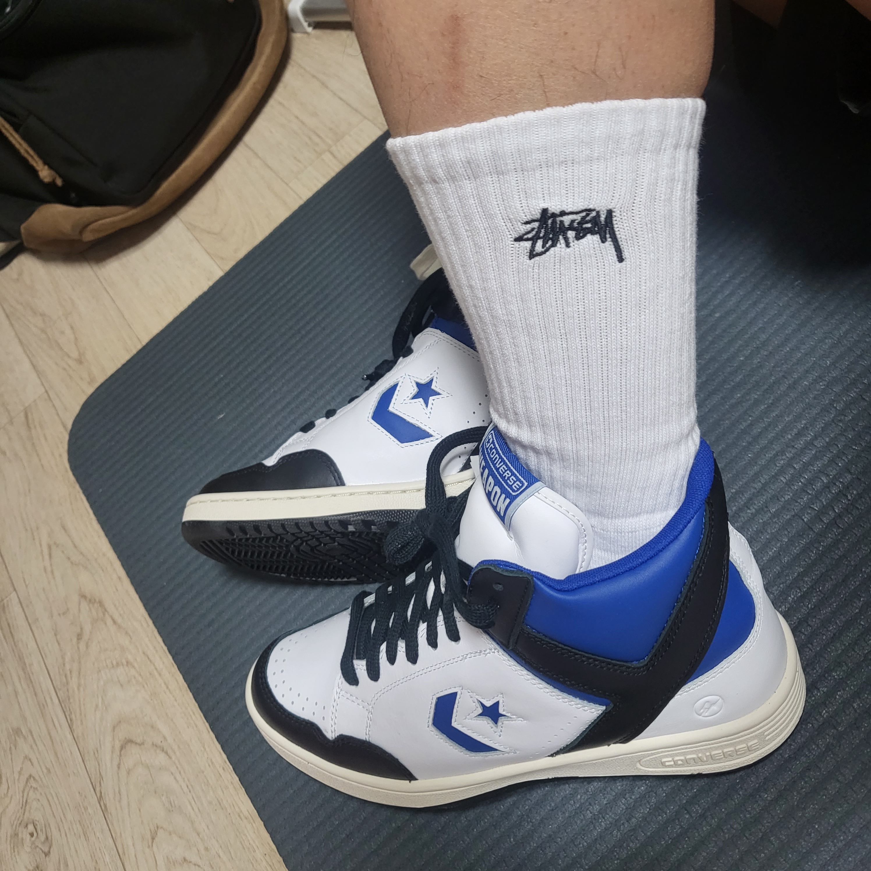 Converse x Fragment Weapon Mid White 착용 스타일 - 1