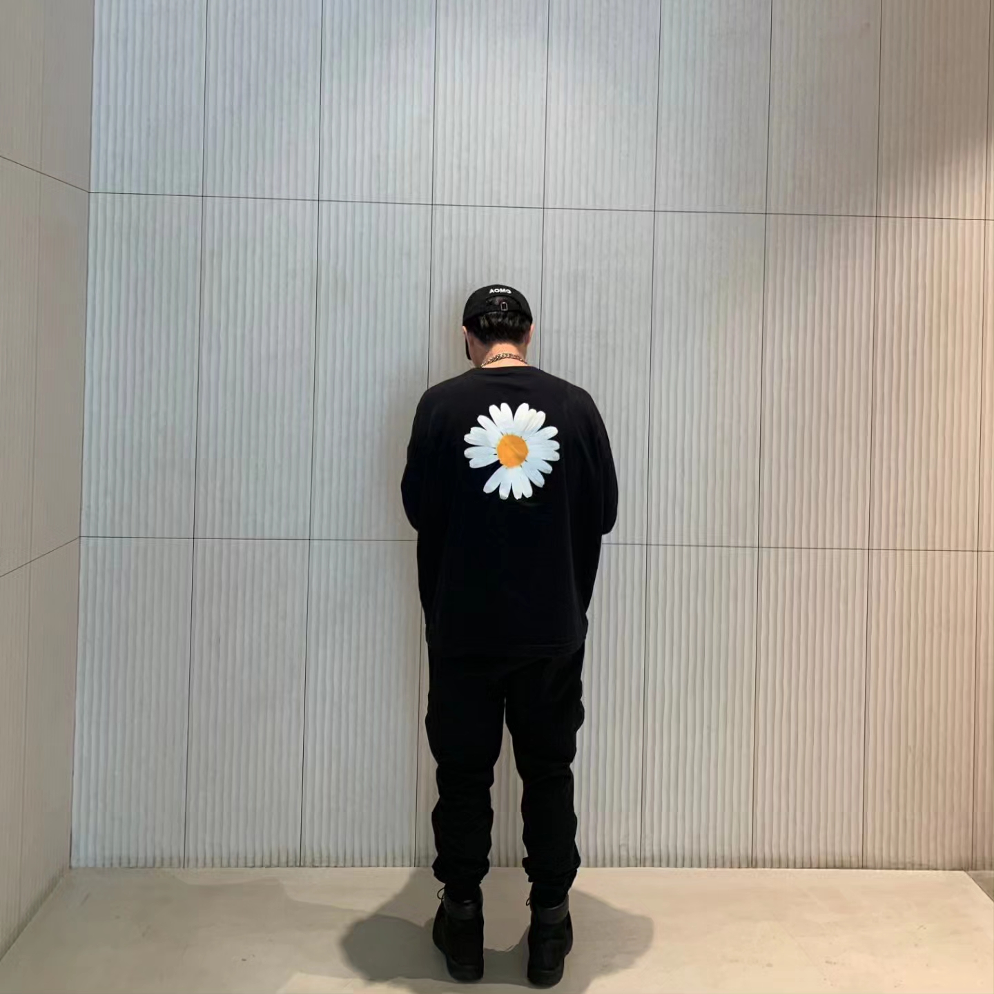 Nike x Peaceminusone LS T-Shirt Black (DR0098-010) 착용 스타일