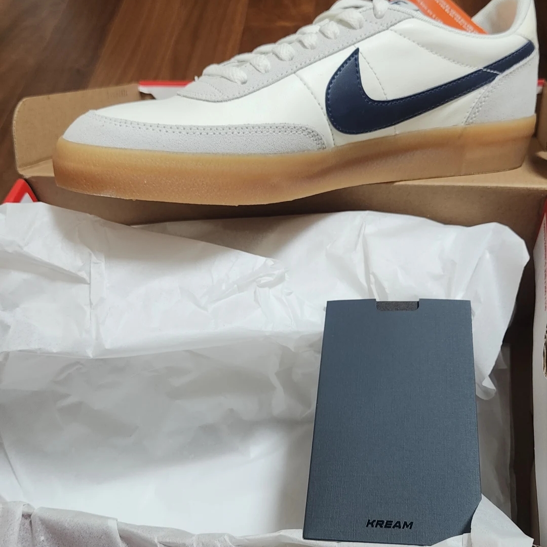 Nike x J.Crew Killshot 2 Sail Midnight Navy 착용 스타일