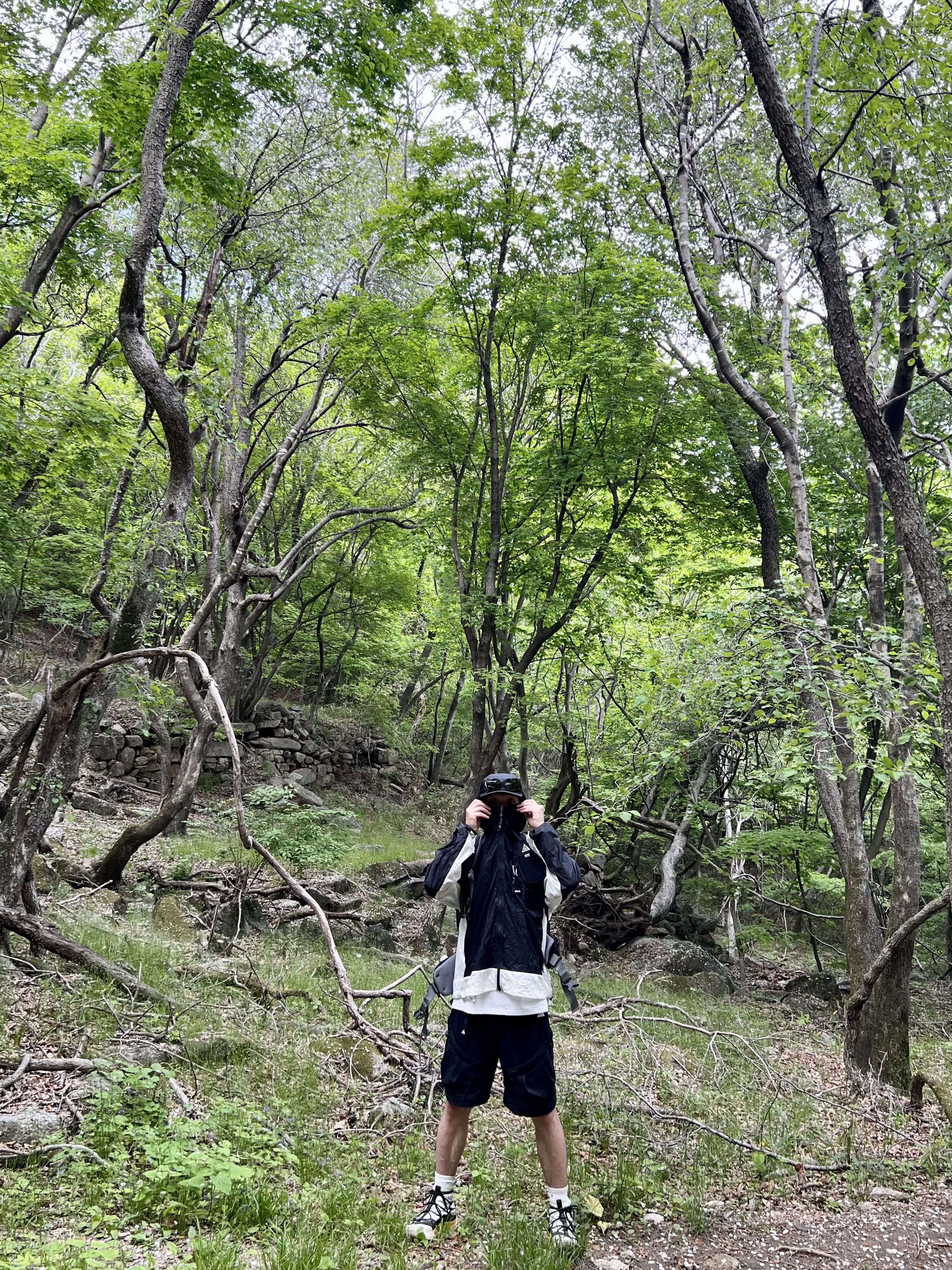 Nike ACG Terra Antarktik Gore-Tex Summit White, Nike ACG Windproof Cinder Cone Jacket Off Noir - Asia 착용 스타일