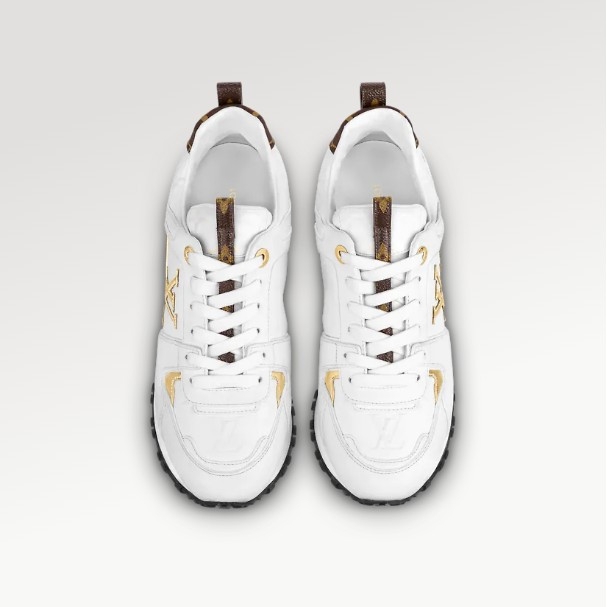 (W) Louis Vuitton Run Away Sneakers White 착용 스타일 - 3