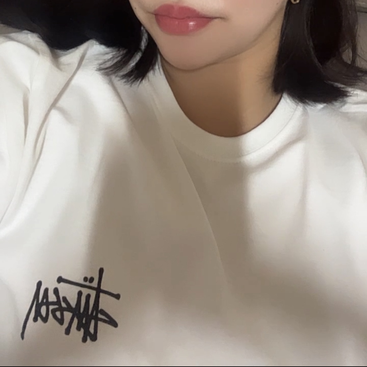 Stussy Basic Stussy T-Shirt White 2023 착용 스타일